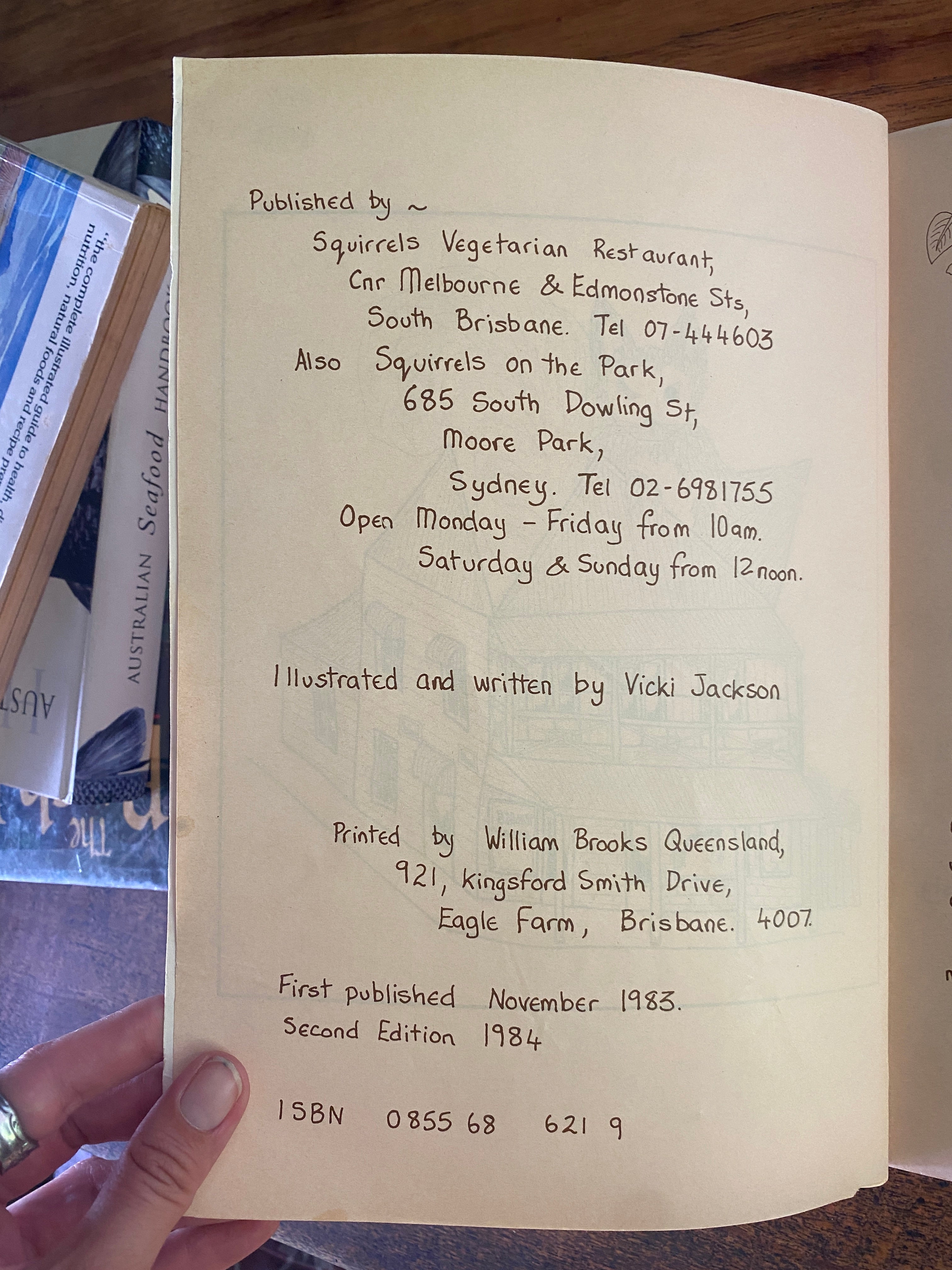 Squirrels Best of one and Two Vegetarian Cookbooks -