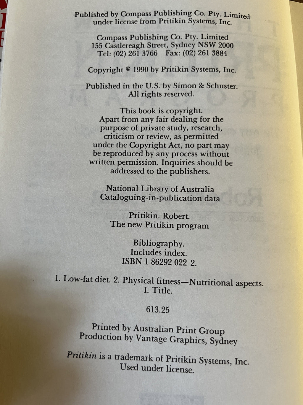 The New Pritikin Program - Pritikin, Robert