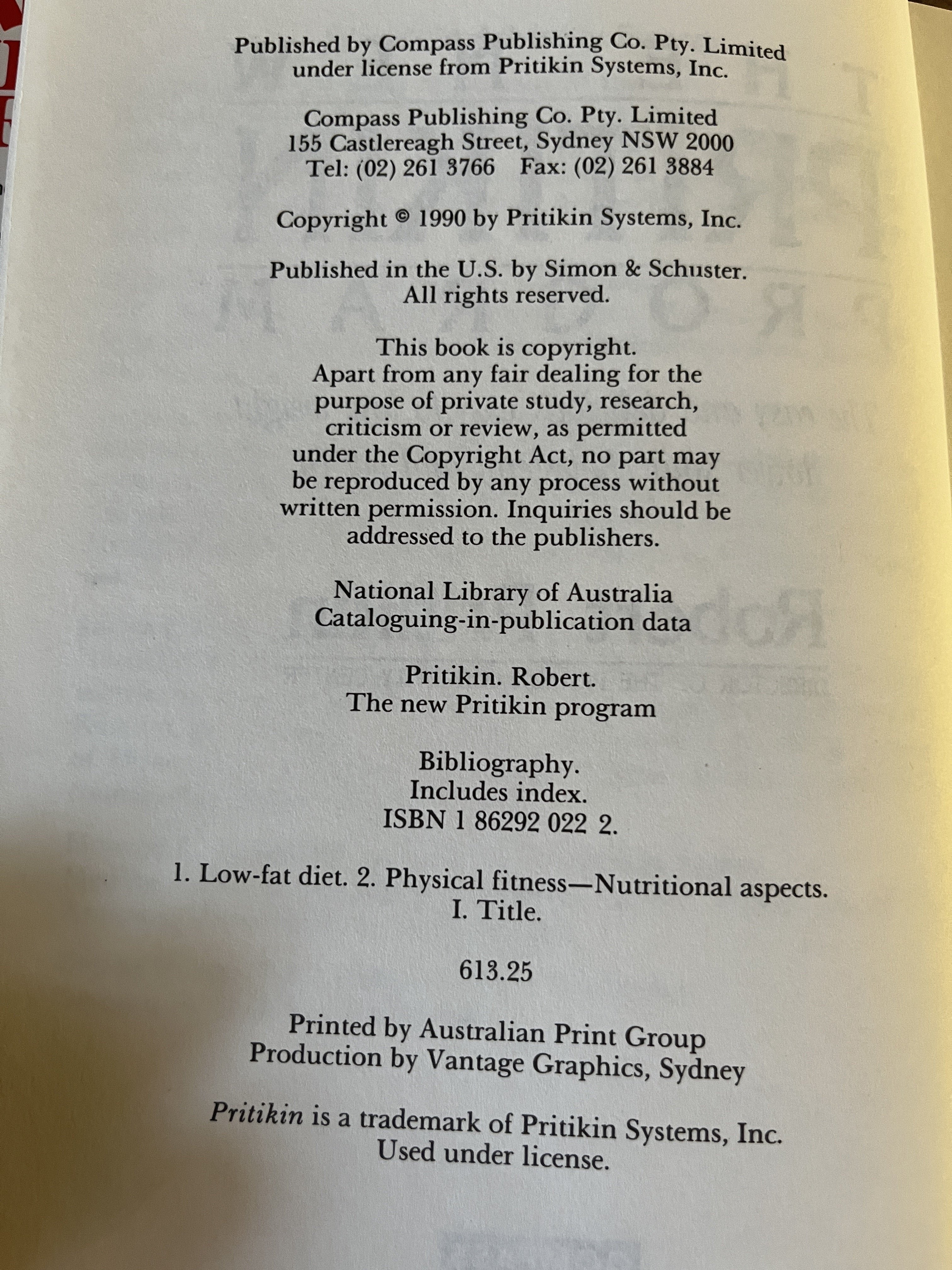 The New Pritikin Program - Pritikin, Robert