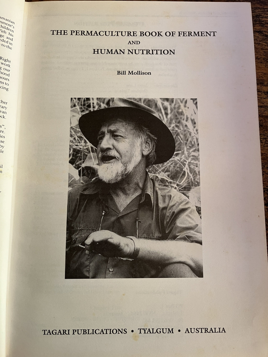 The Permaculture Book Of Ferment & Human Nutrition - Mollison, Bill