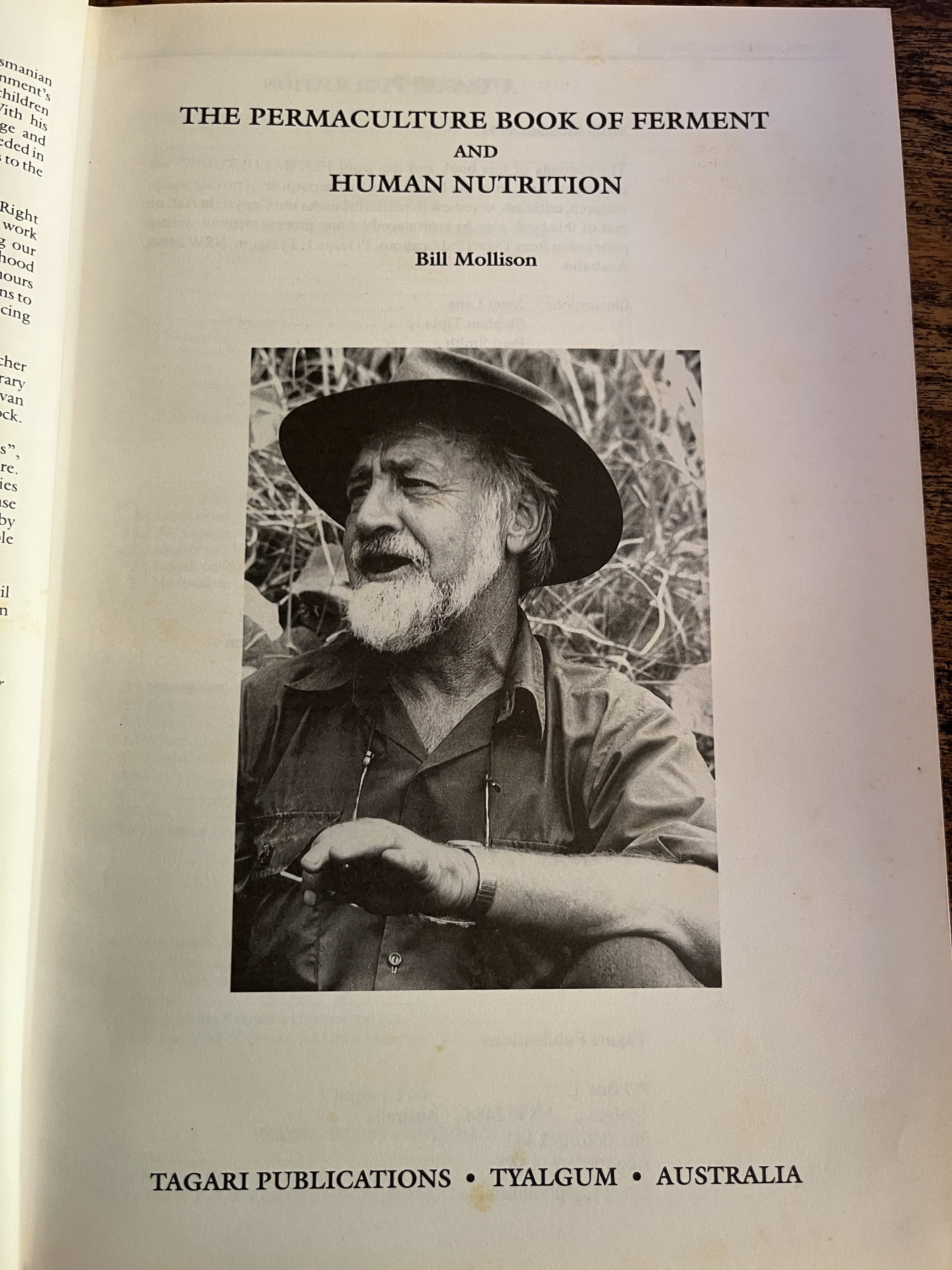 The Permaculture Book Of Ferment & Human Nutrition - Mollison, Bill