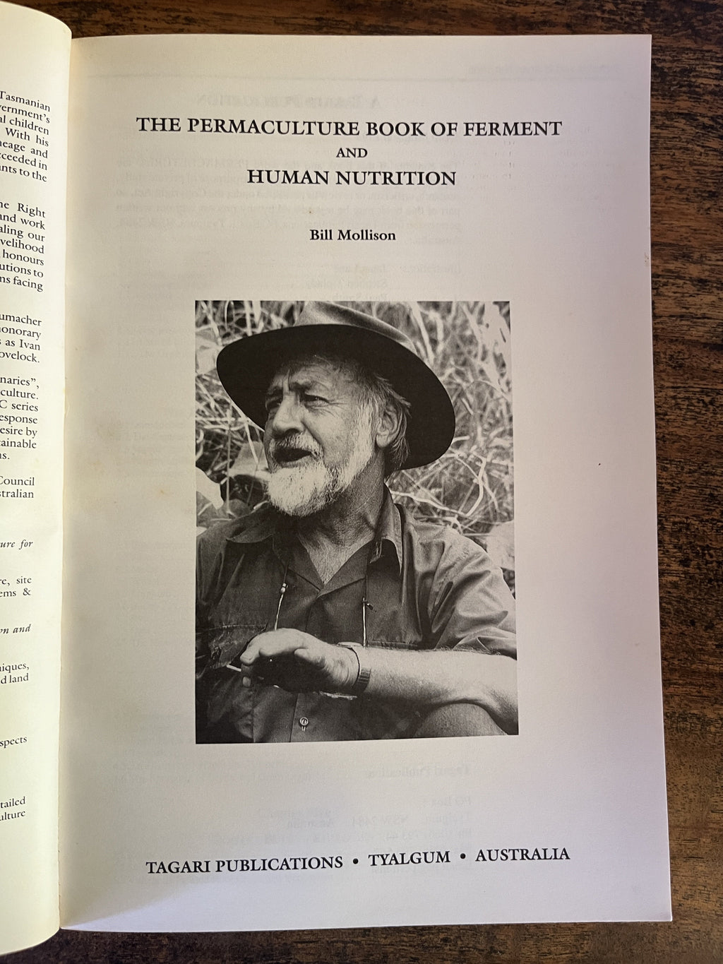 The Permaculture Book Of Ferment & Human Nutrition - Mollison, Bill