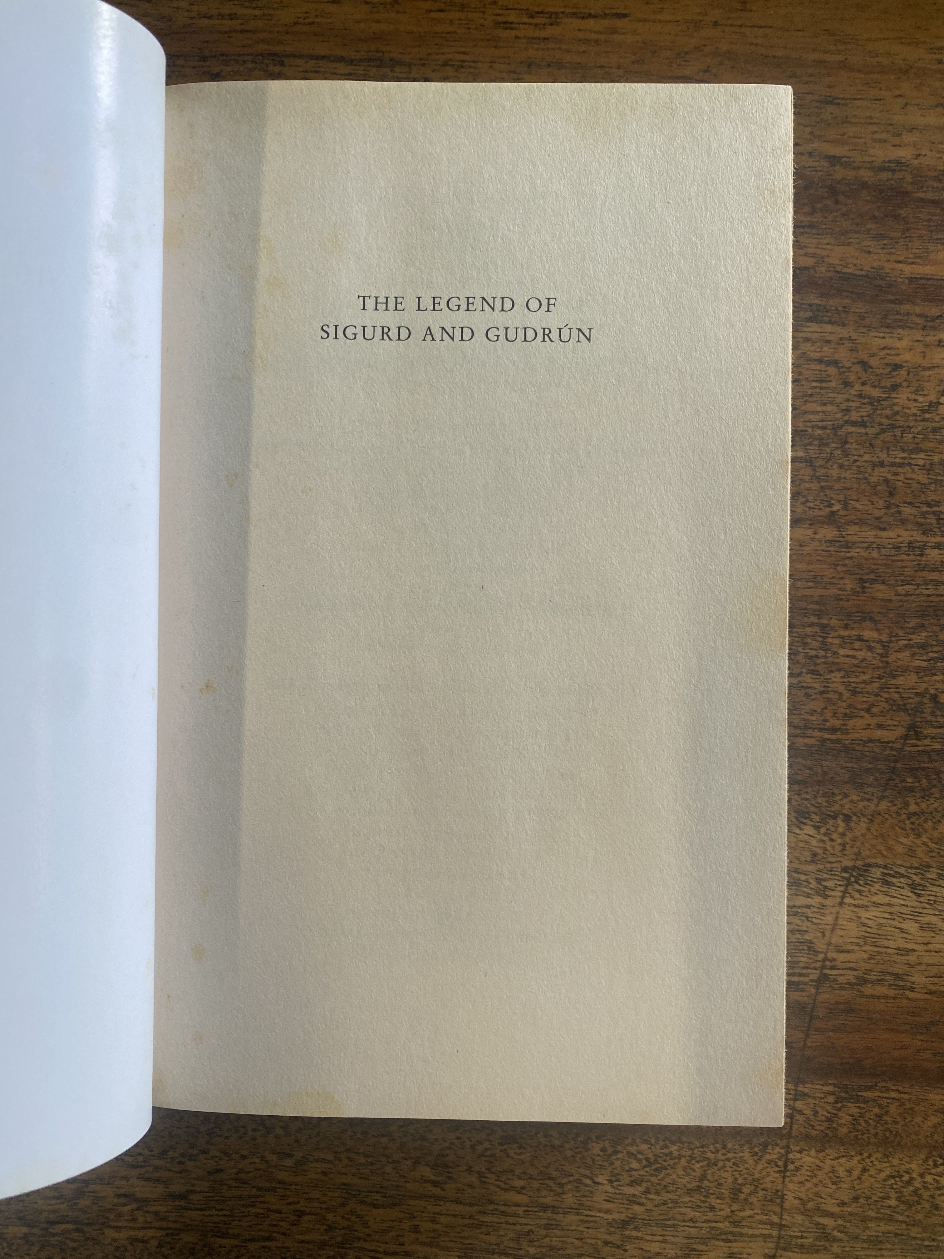 The Legend of Sigurd & Gudrun - Tolkien, J. R. R.