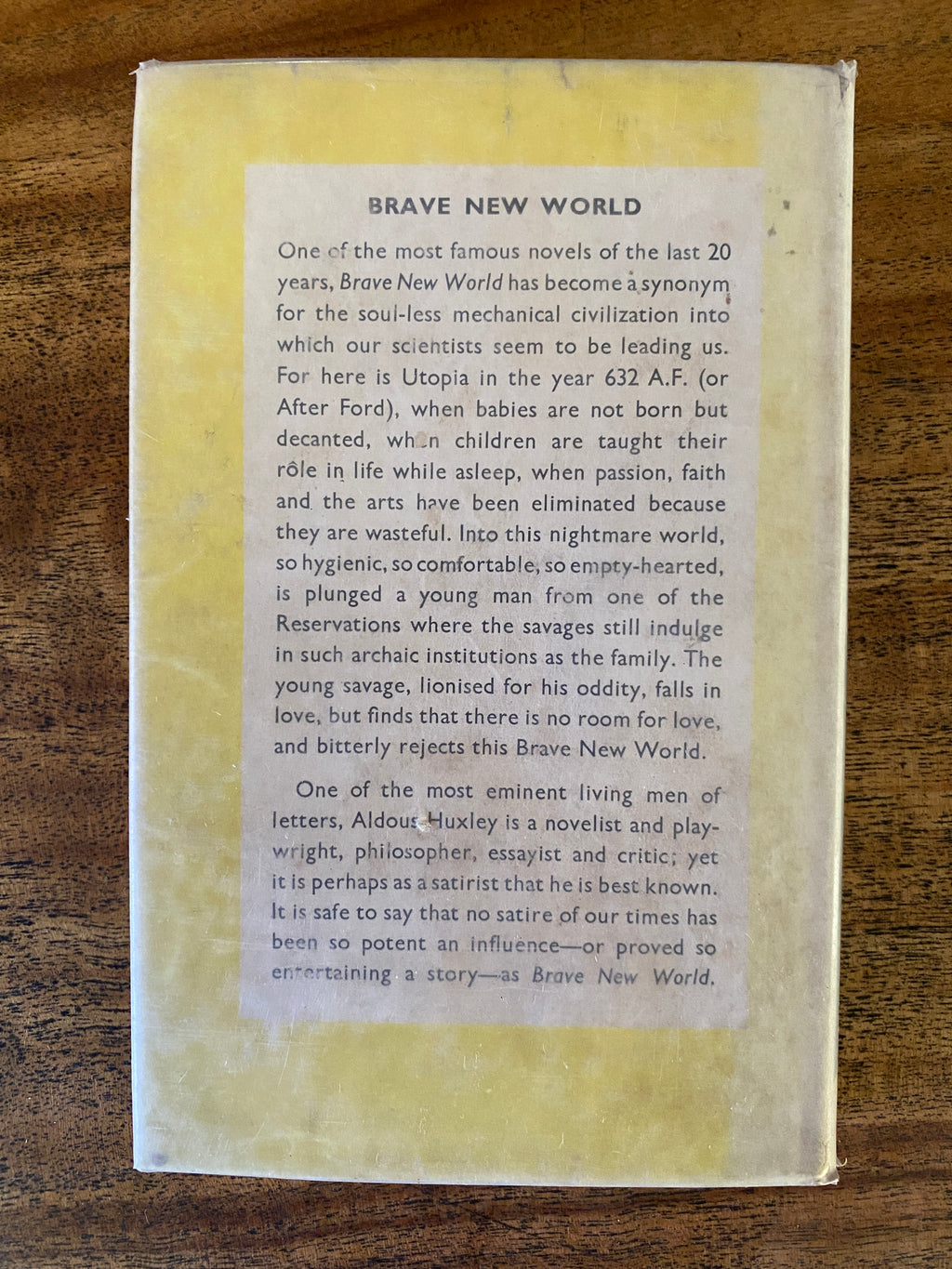 Brave New World — Huxley, Aldous