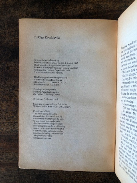 She Came to Stay — Simone de Beauvoir