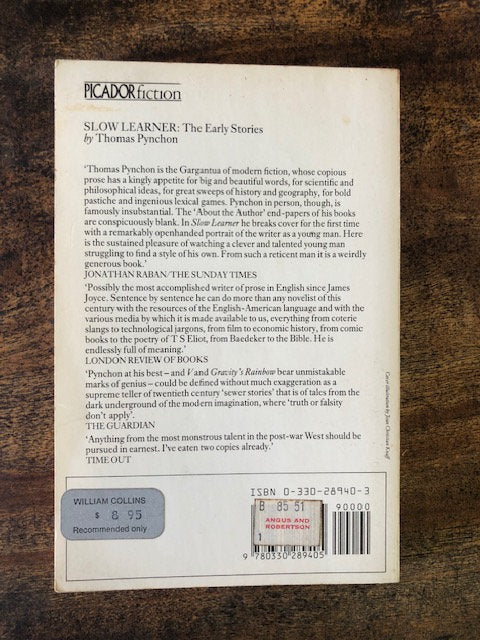 Slow Learner — Thomas Pynchon