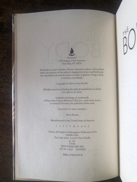 The Body Artist — Don DeLillo