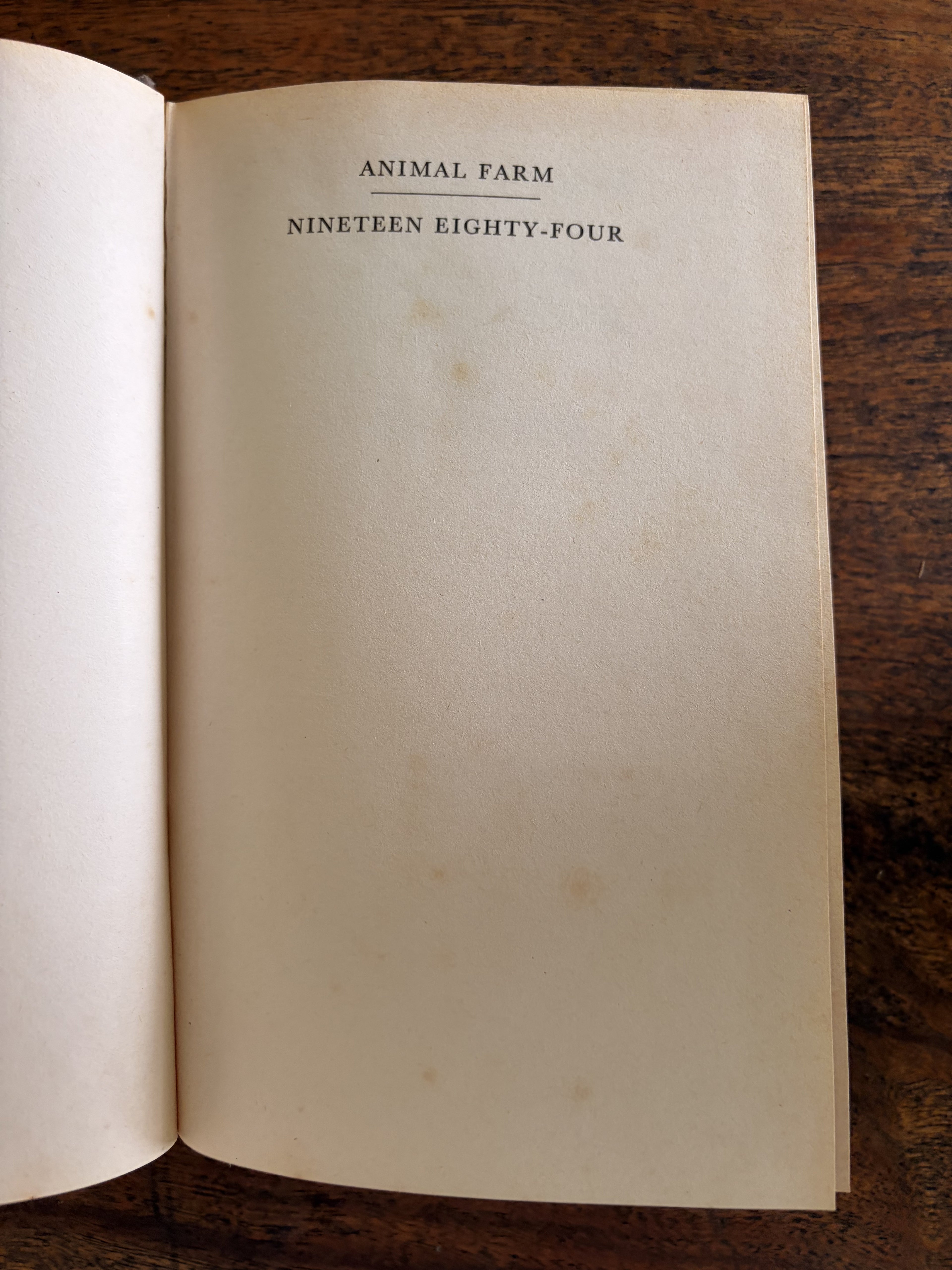 Animal Farm/ Nineteen Eighty-Four — Orwell, George