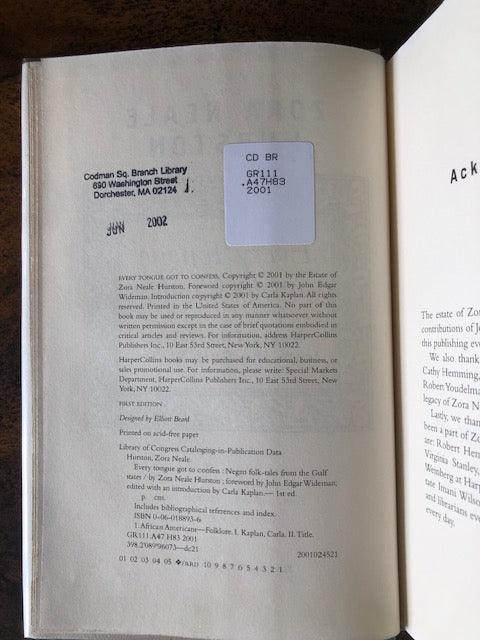 Every Tongue Got to Confess: Negro Folk-Tales from the Gulf States — Zora Neale Hurston