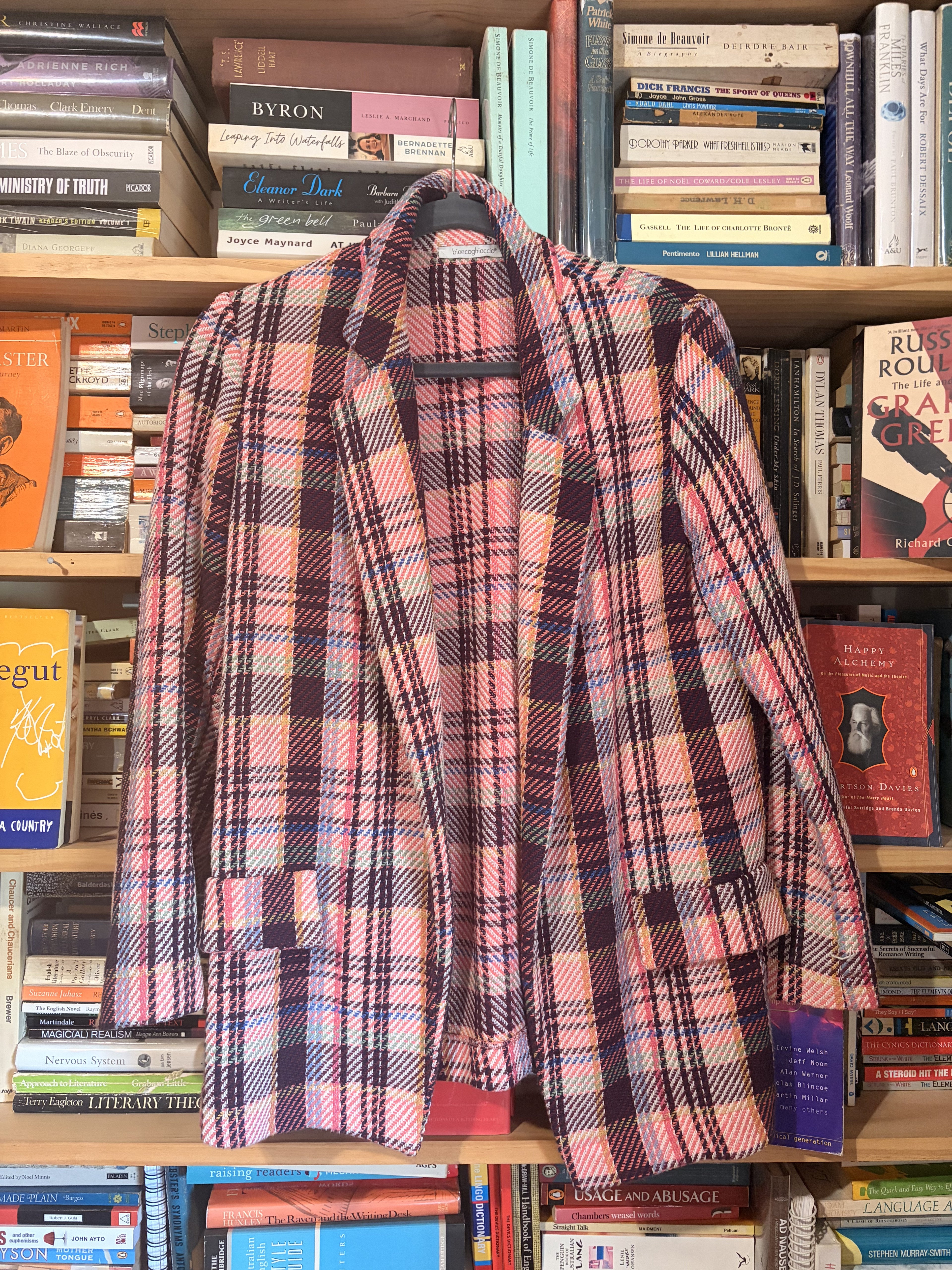 Biancoghiaccio MIRO Italian-made Plaid Blazer