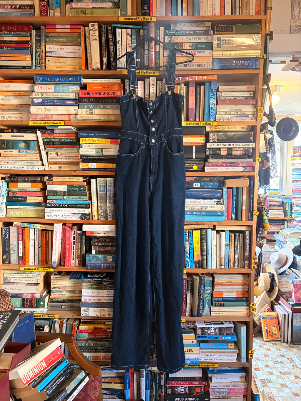 WEWOREWHAT Royal Blue Denim Overalls