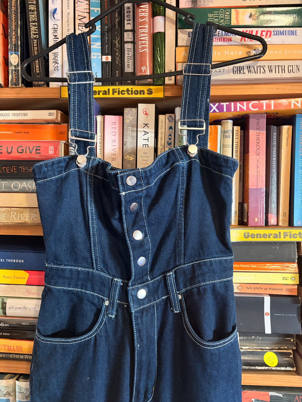 WEWOREWHAT Royal Blue Denim Overalls