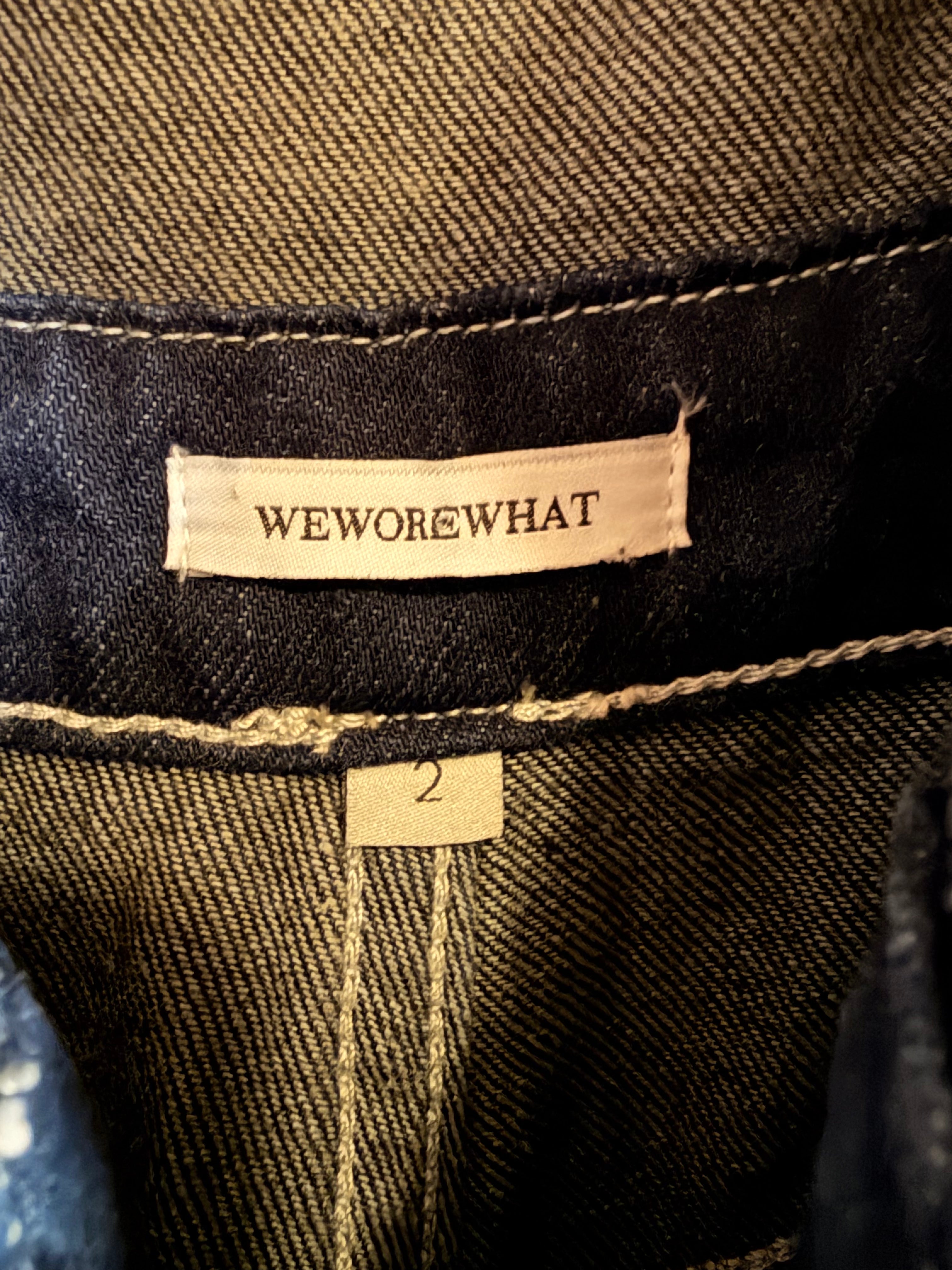WEWOREWHAT Royal Blue Denim Overalls