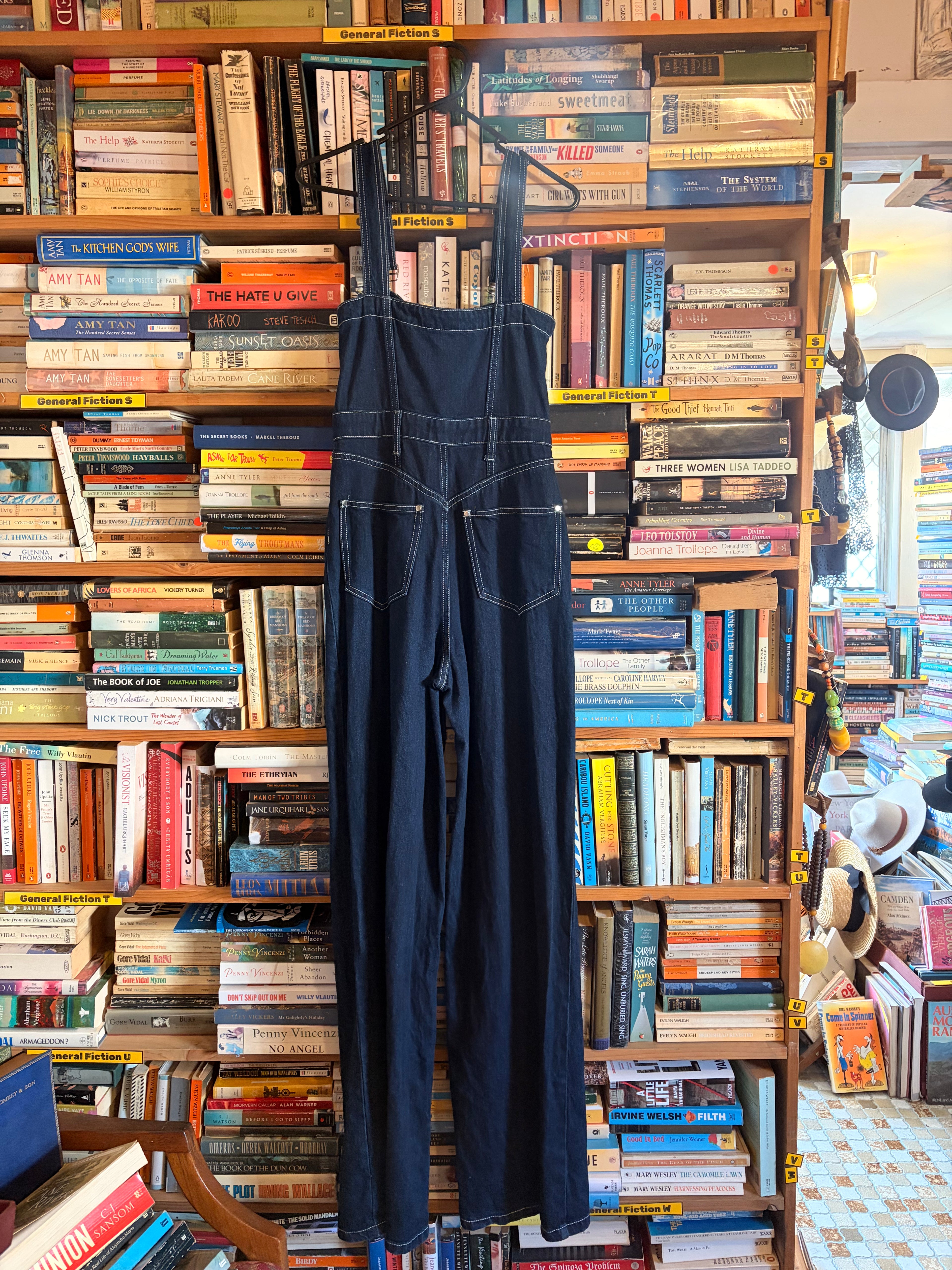WEWOREWHAT Royal Blue Denim Overalls