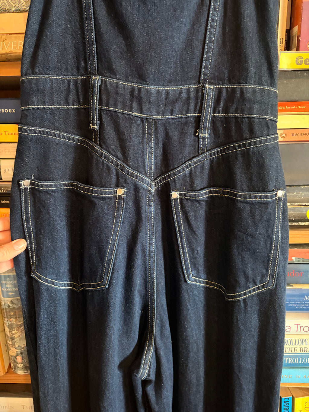 WEWOREWHAT Royal Blue Denim Overalls