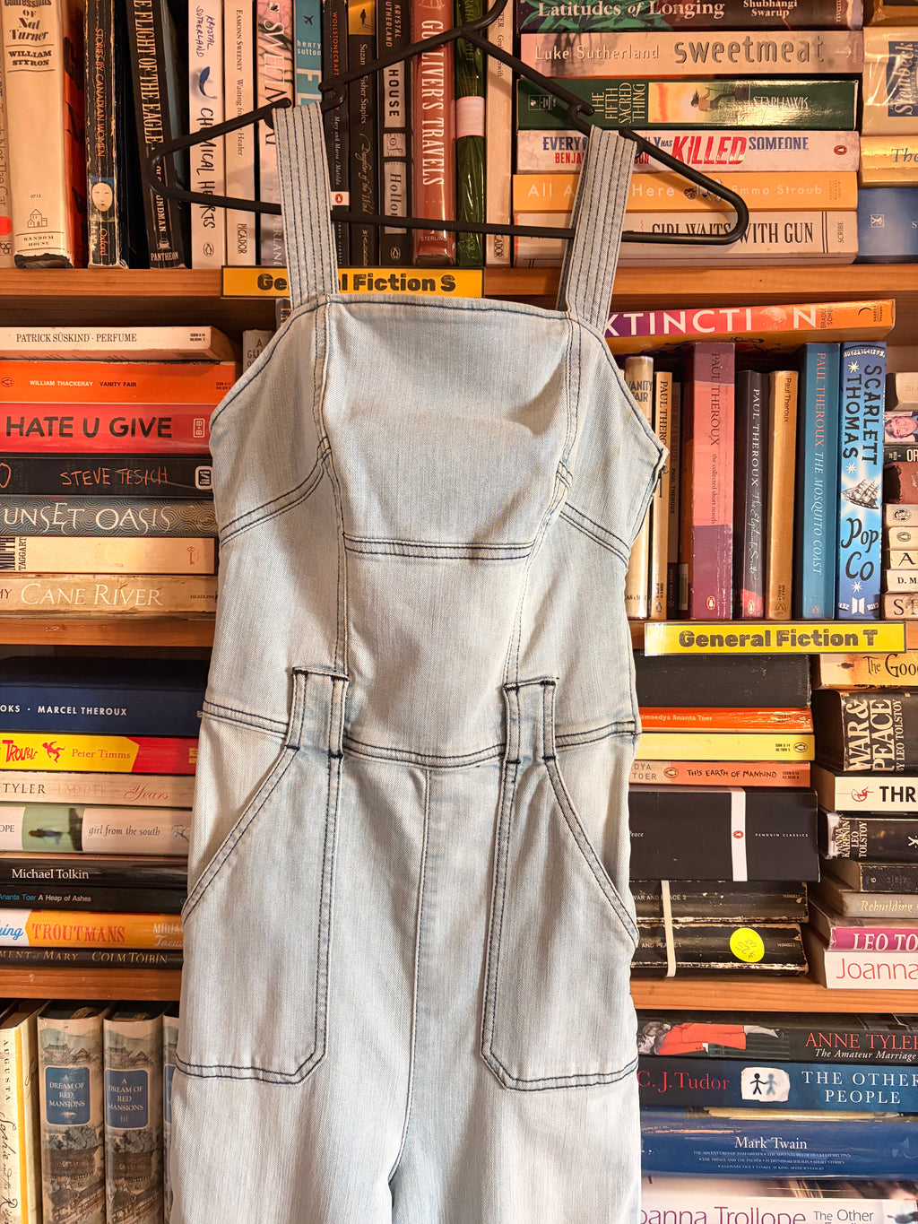 Guess Los Angeles Light Wash Denim Overalls