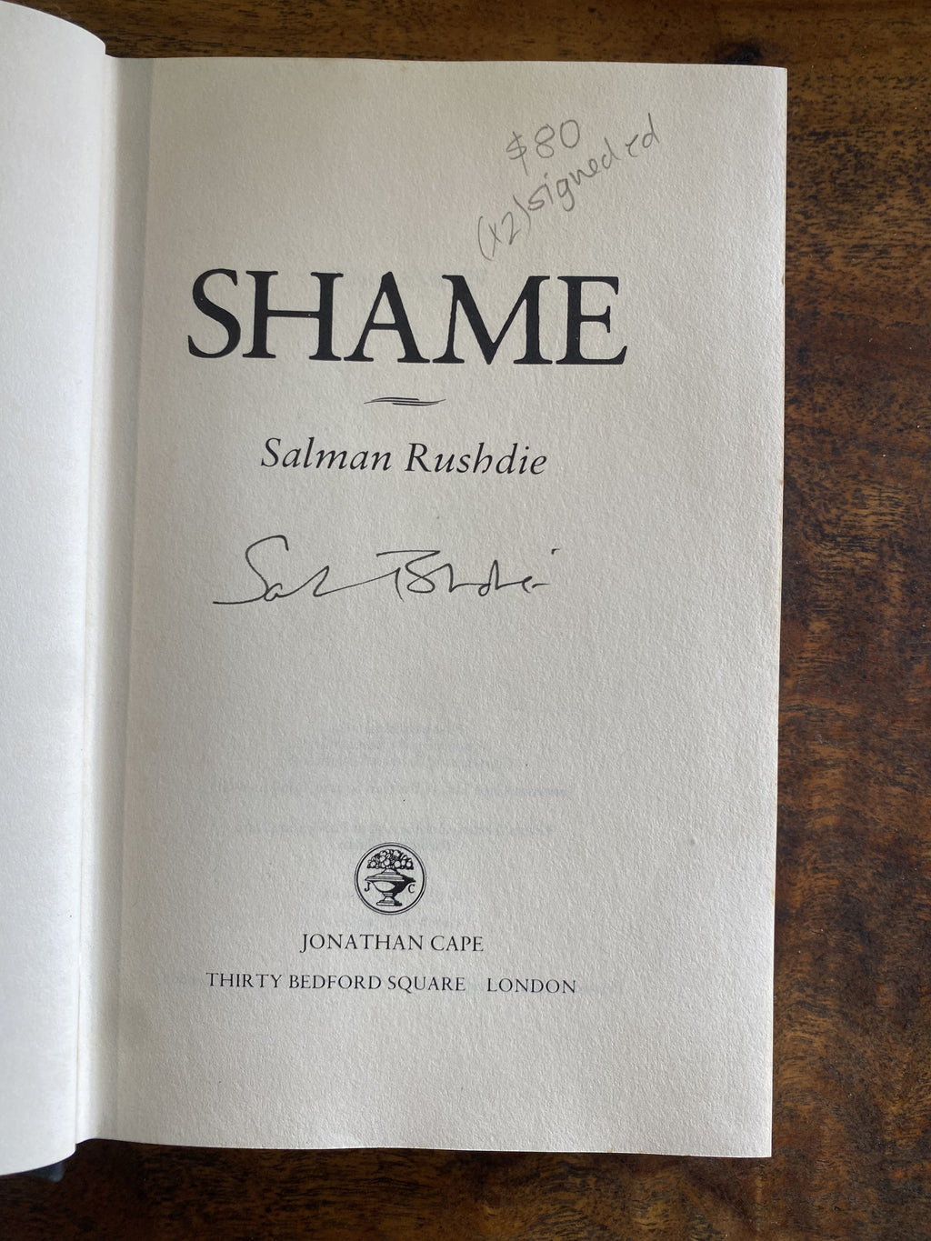 Shame — Rushdie, Salman