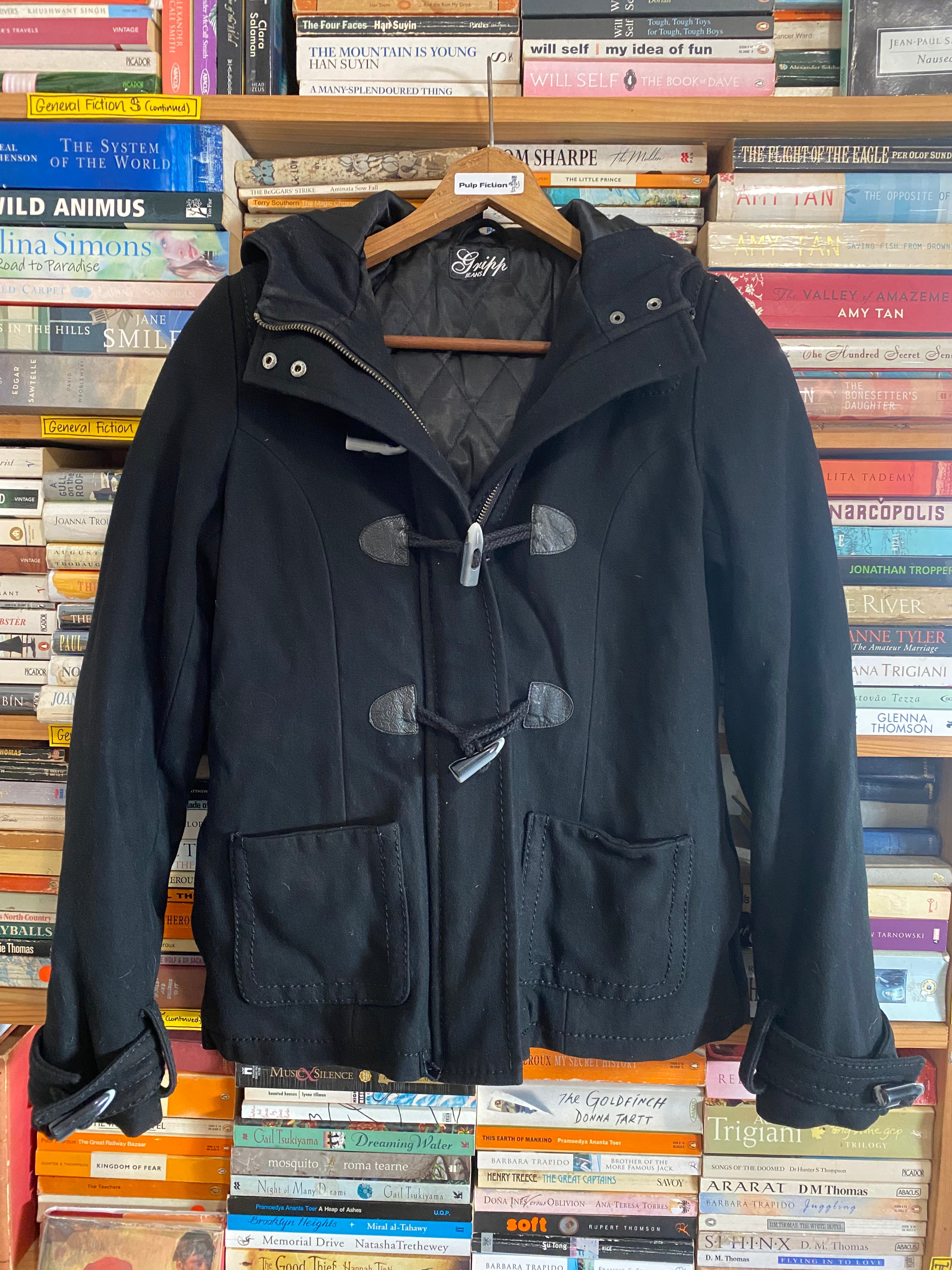 Gripp Jeans Black Hooded Duffle Coat – Y2K Australian Designer