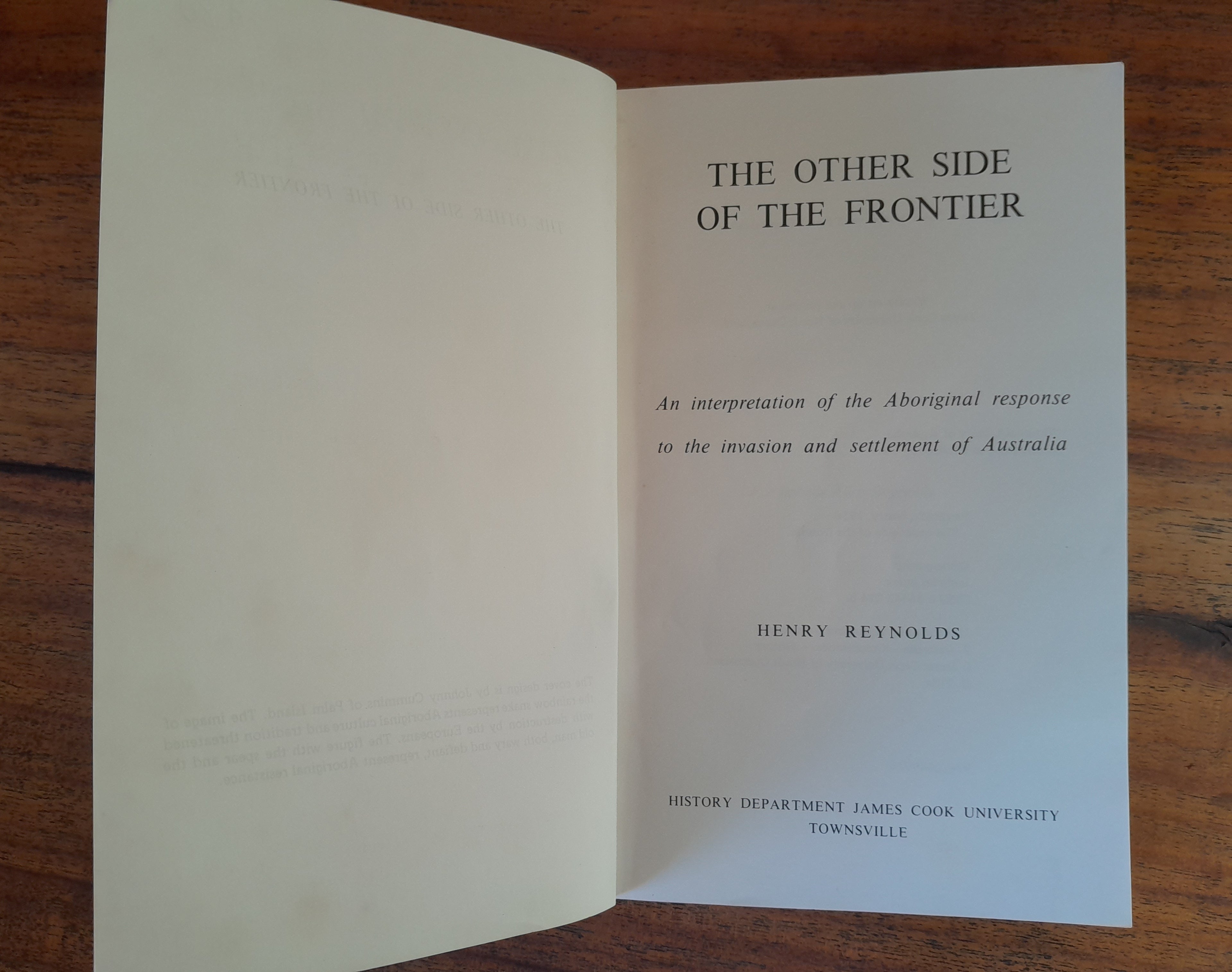 The Other Side of the Frontier — Reynolds, Henry