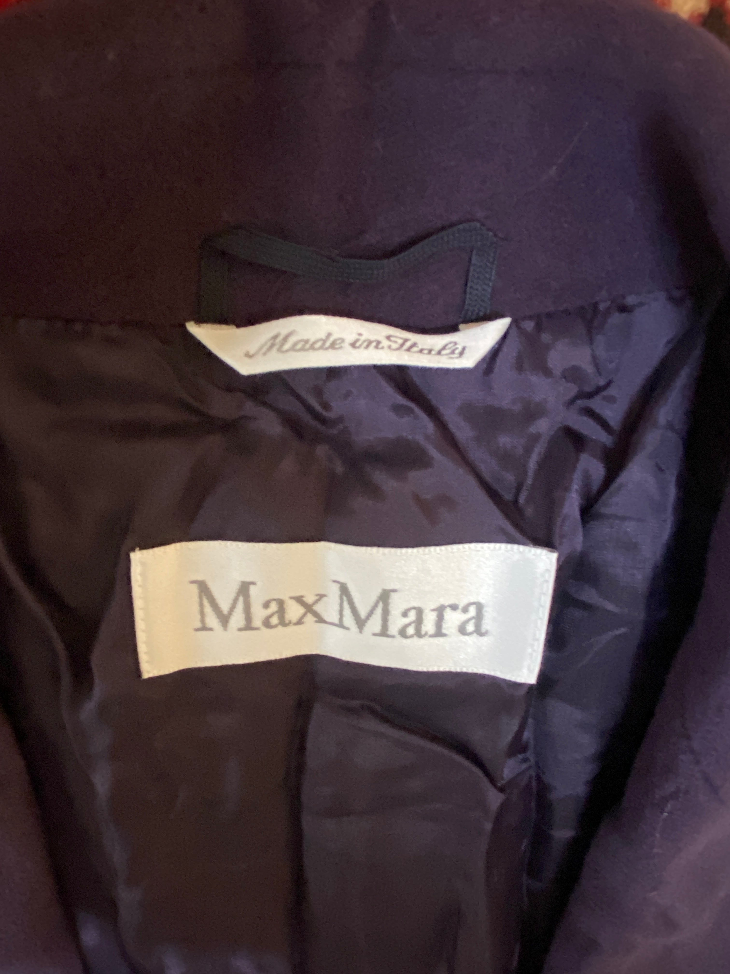 Vintage Max Mara Angora & Virgin Wool Blazer – Made in Italy – Purple