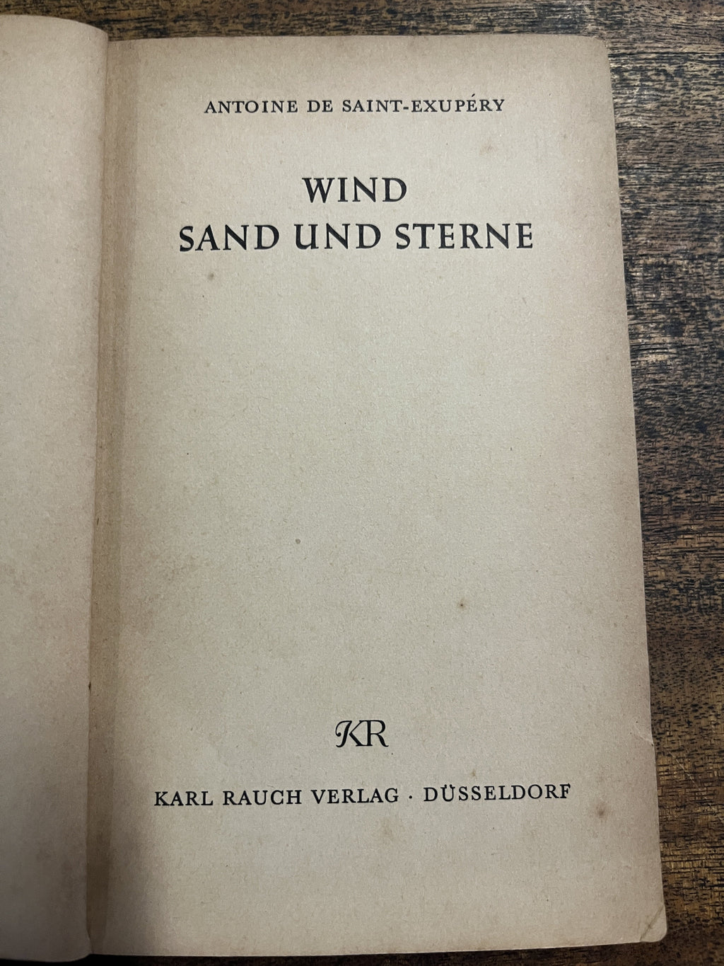 Wind, San und Sterne - de Saint-Exupery, Antoine