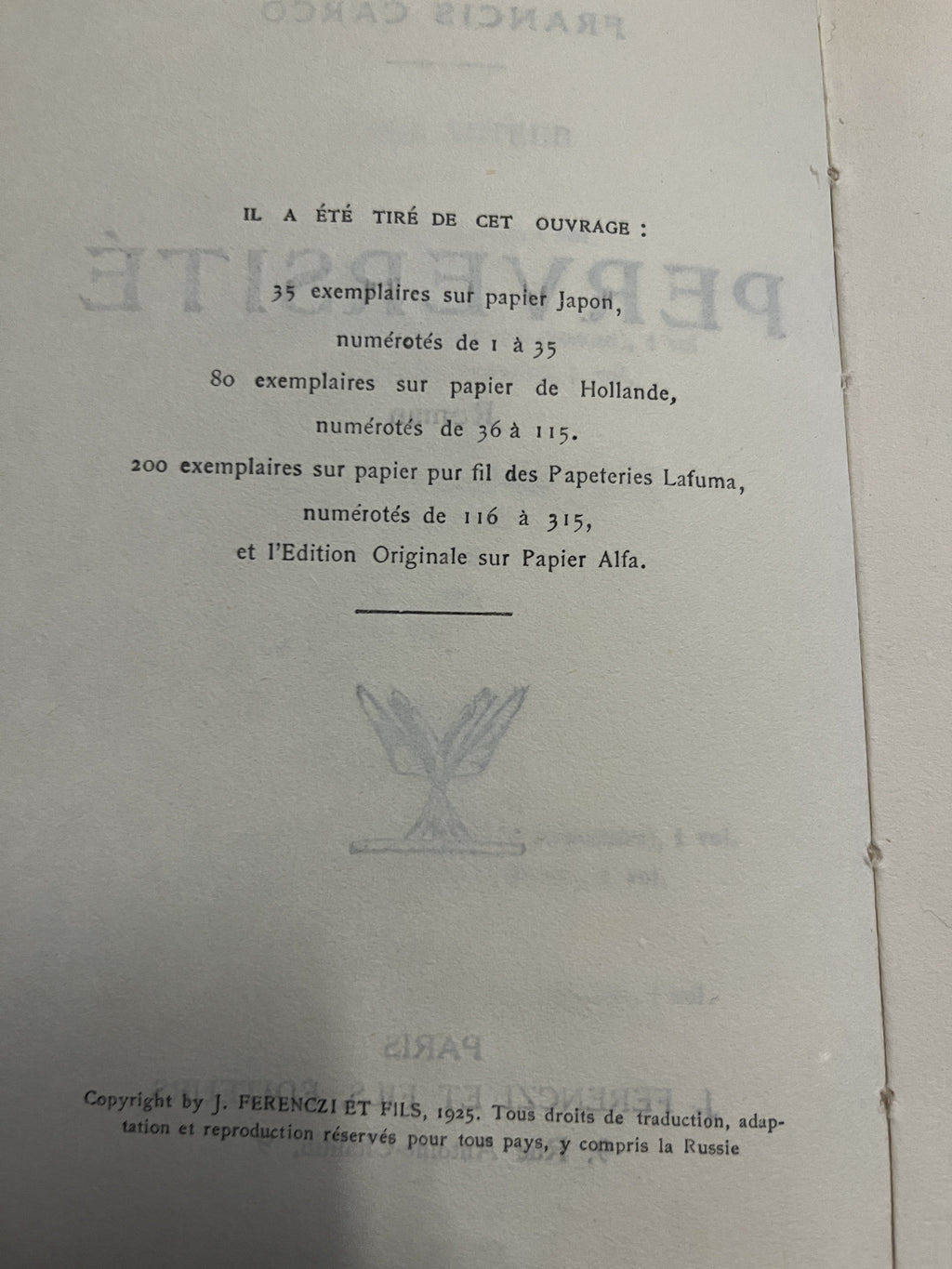 Perversite - Carco, Francis