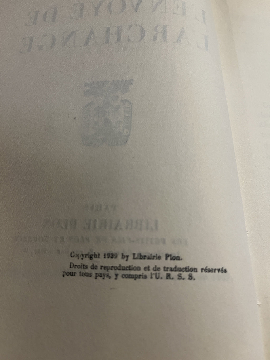 L'Envoye De L'Archange - Tharaud, Jerome & Jean