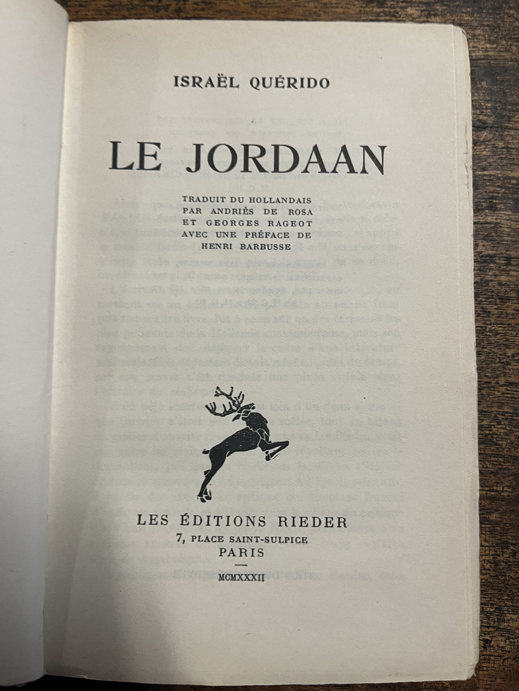 Le Jordaan - Querido, Israel