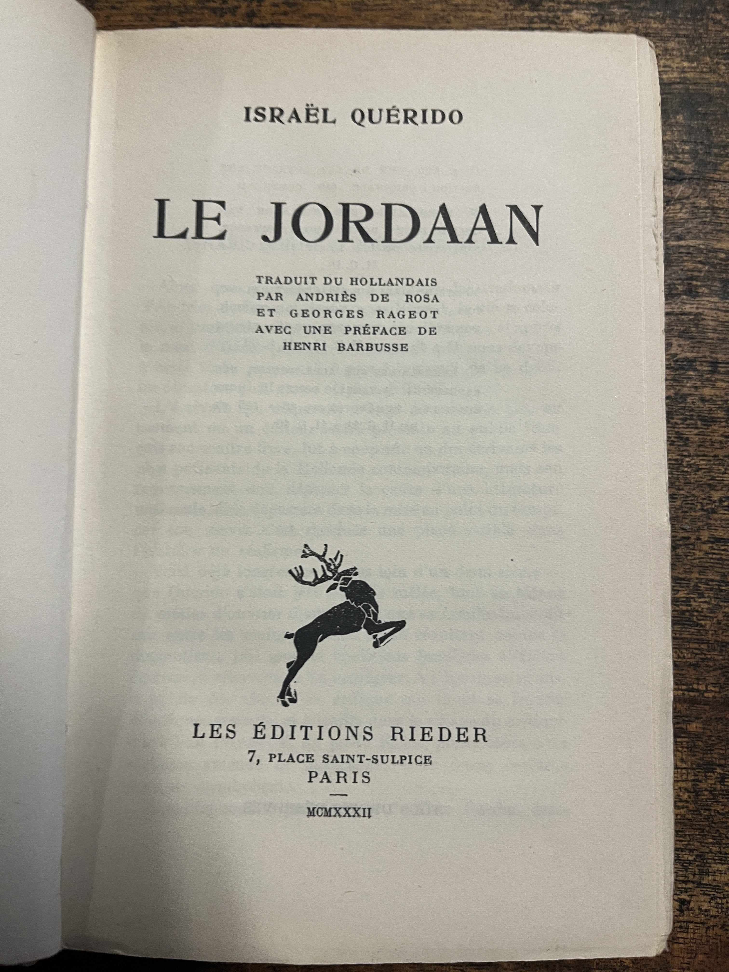 Le Jordaan - Querido, Israel