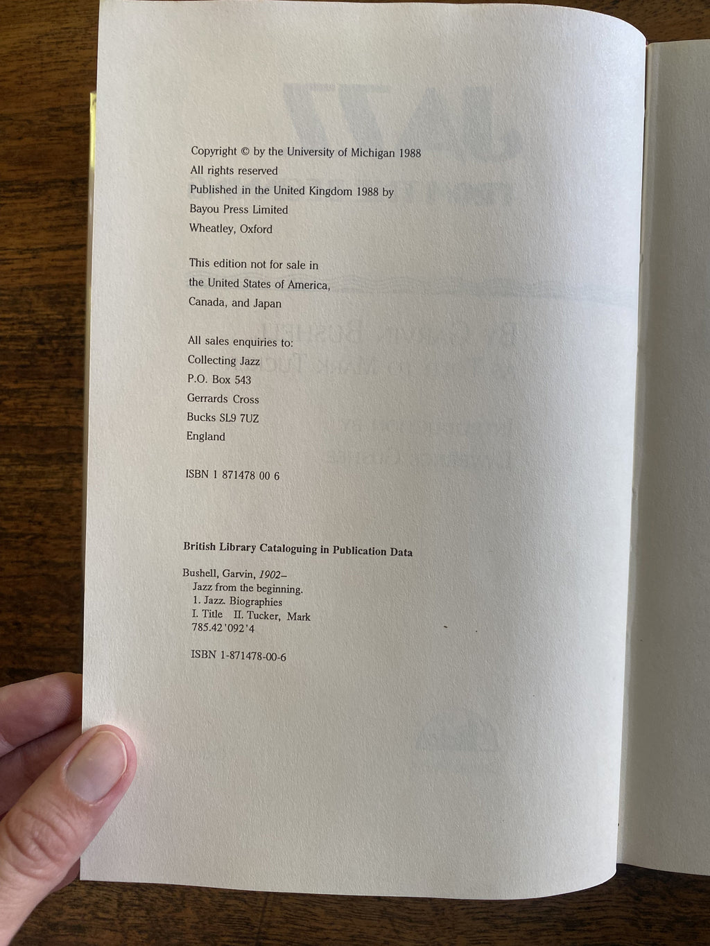 Jazz from the Beginning — Garvin Bushell and Mark Tucker
