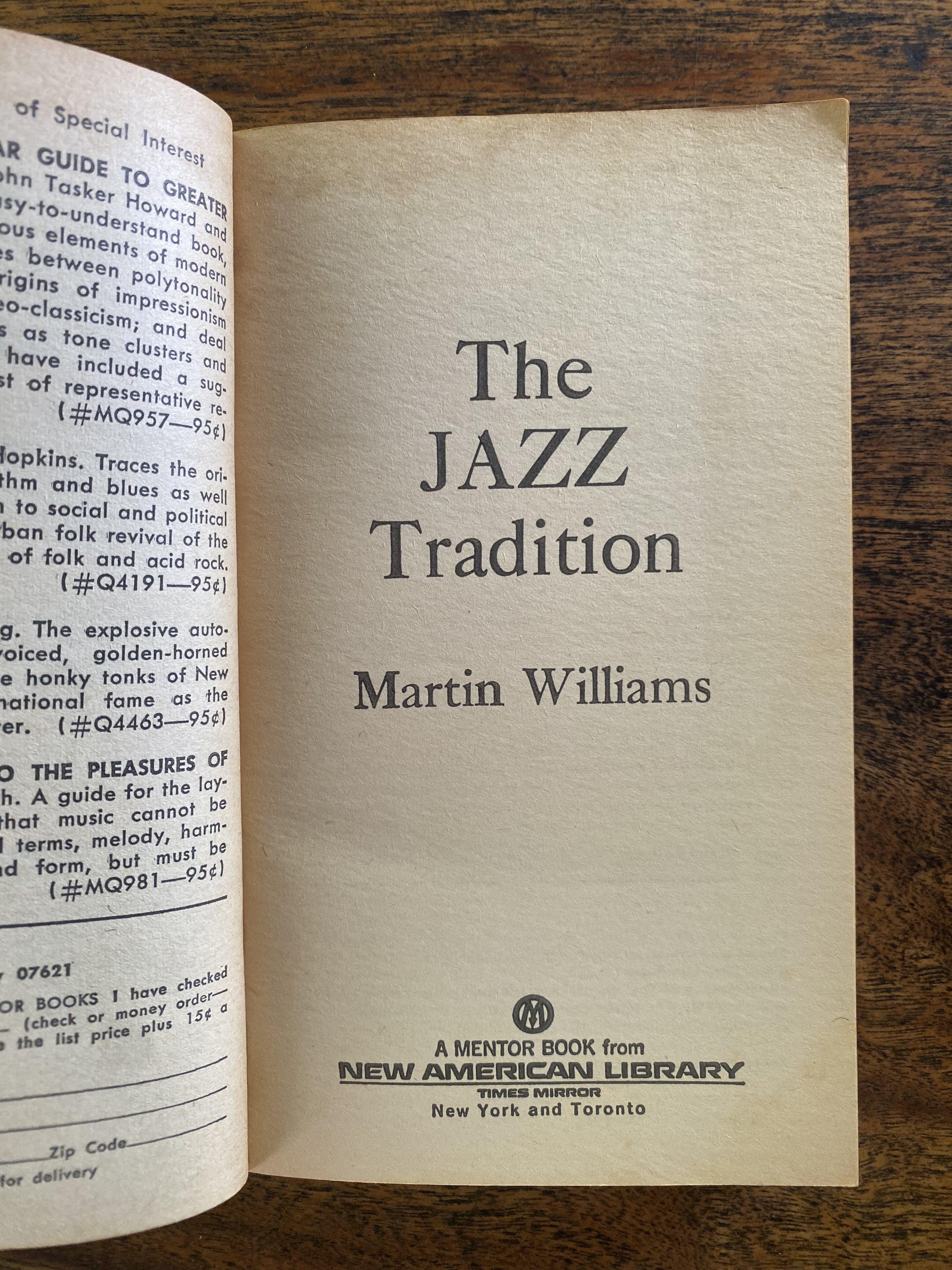 The Jazz Tradition — Williams, Martin