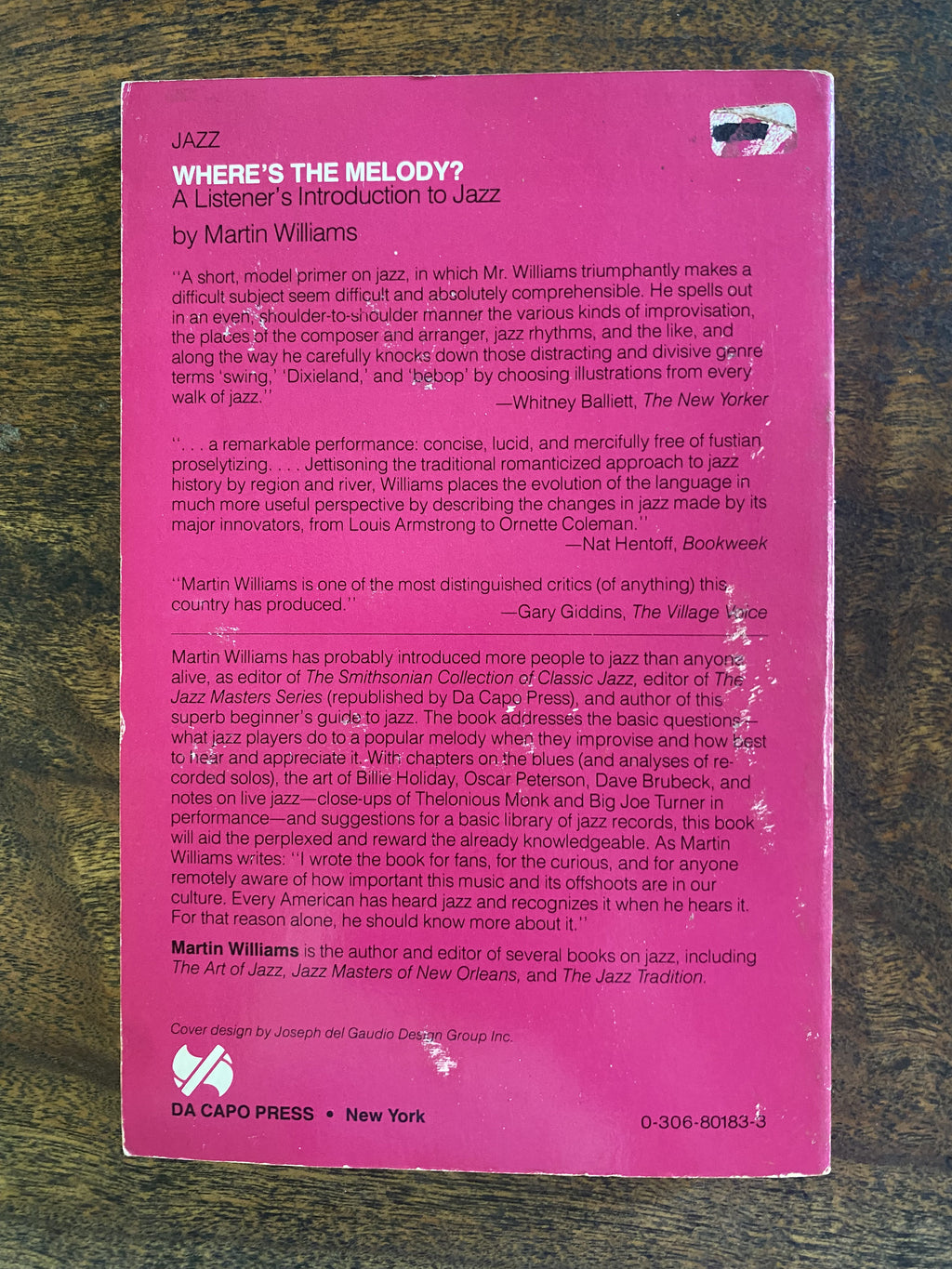 Where's the Melody: A Listener's Introduction to Jazz — Williams, Martin