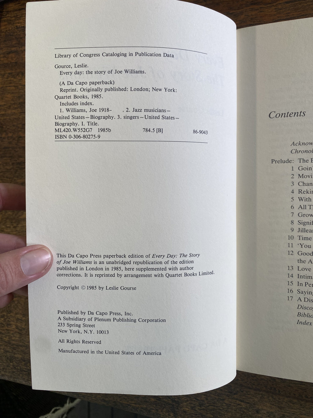 The Story of Joe Williams Every Day — Gourse, Leslie