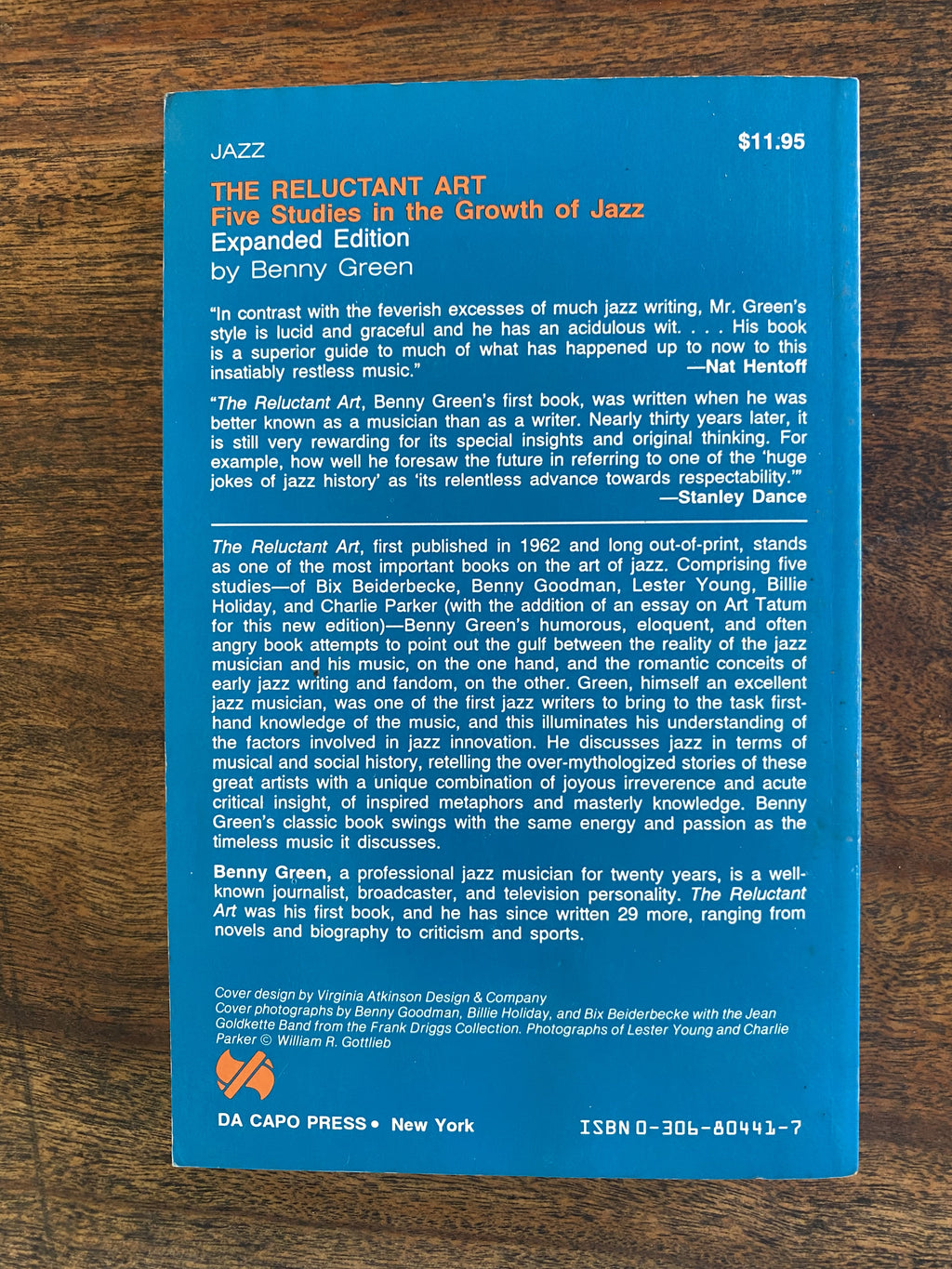 The Reluctant Art; Five Studies In The Growth of Jazz — Green, Benny