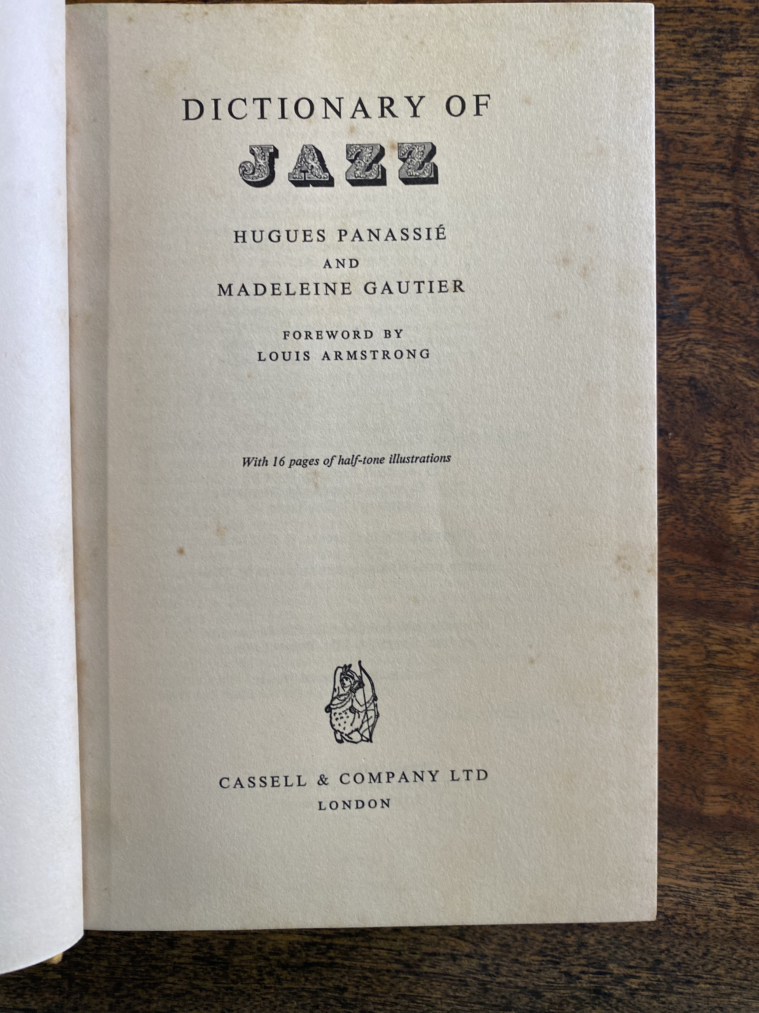 Dictionary Of Jazz — Panassie, Hugues & Gautier, Madeleine