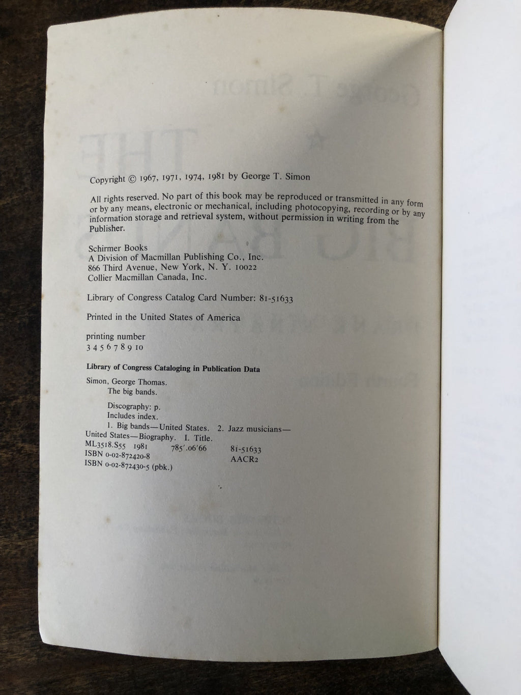 The Big Bands — George T. Simon