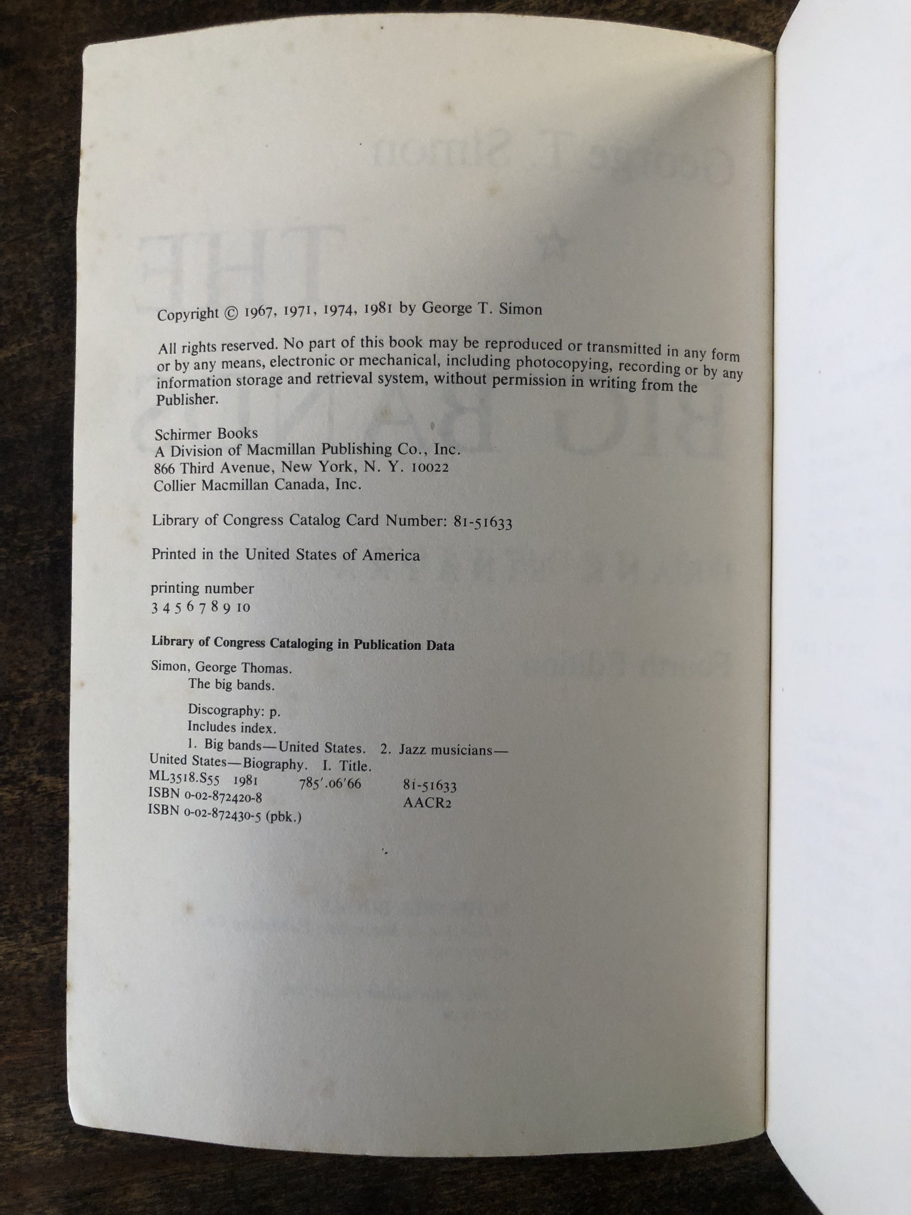The Big Bands — George T. Simon
