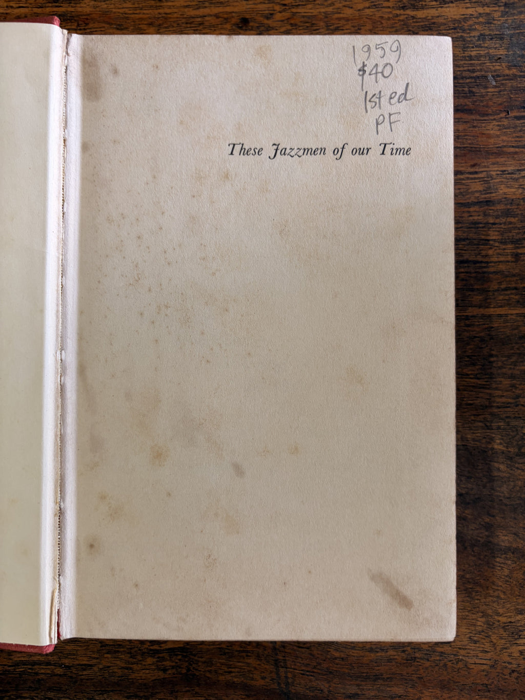 These Jazzmen Of Our Time — Horricks, Raymond
