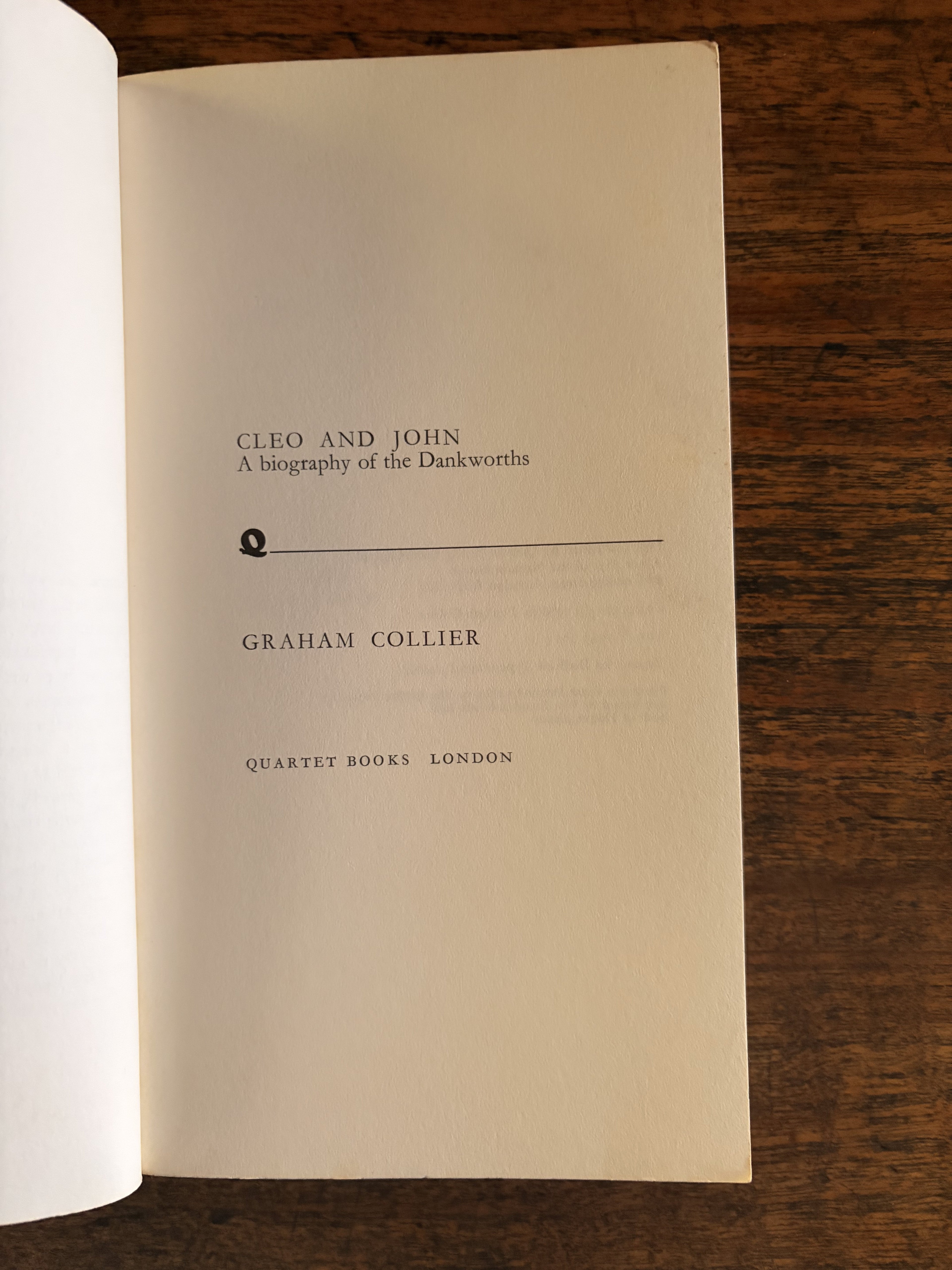 Cleo and John: A Biography of the Dankworths — Graham Collier
