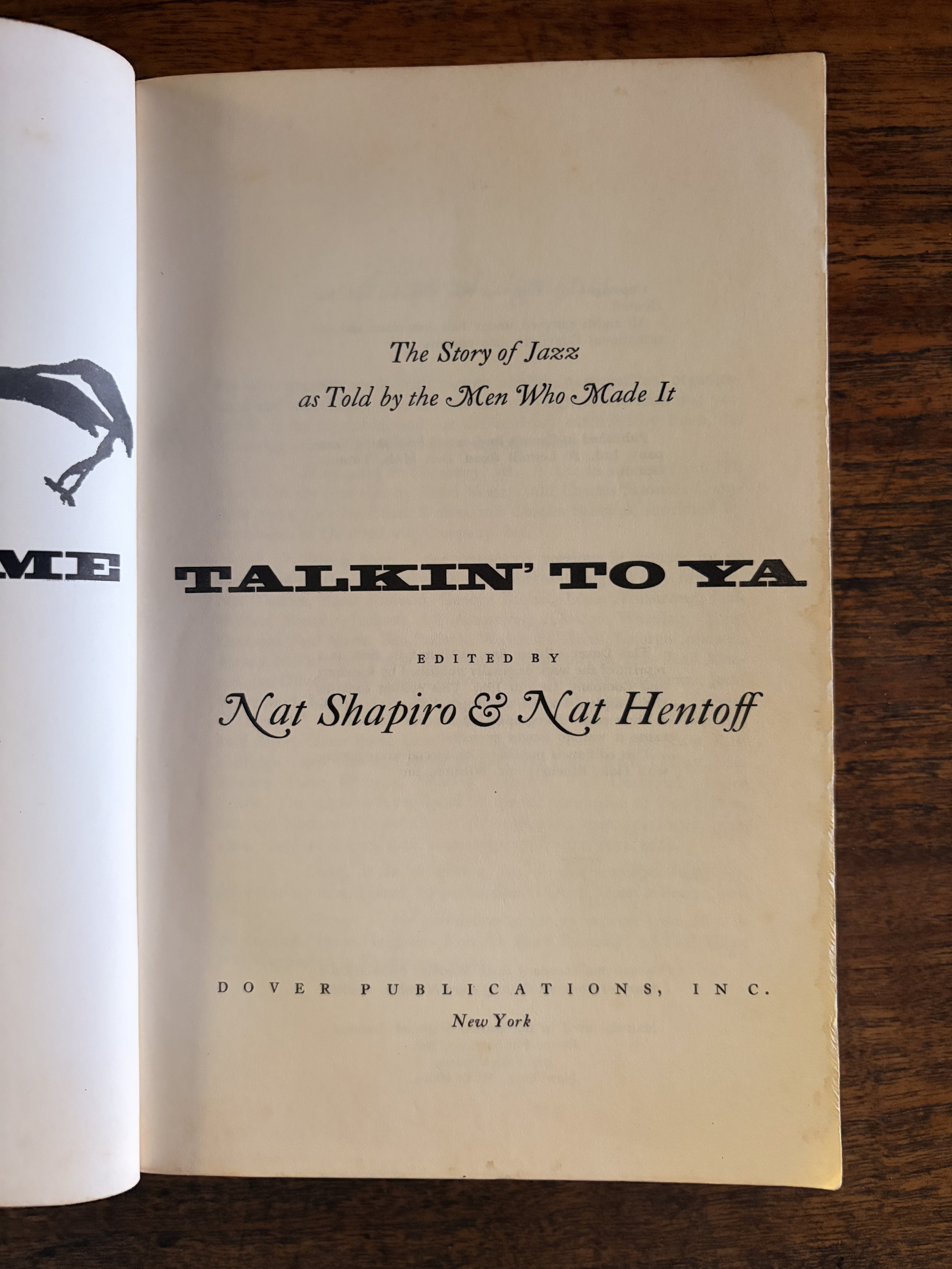 Hear Me Talkin' To Ya: The Story of Jazz as told by the Men who Made It — Nat Shapiro and Nat Hentoff