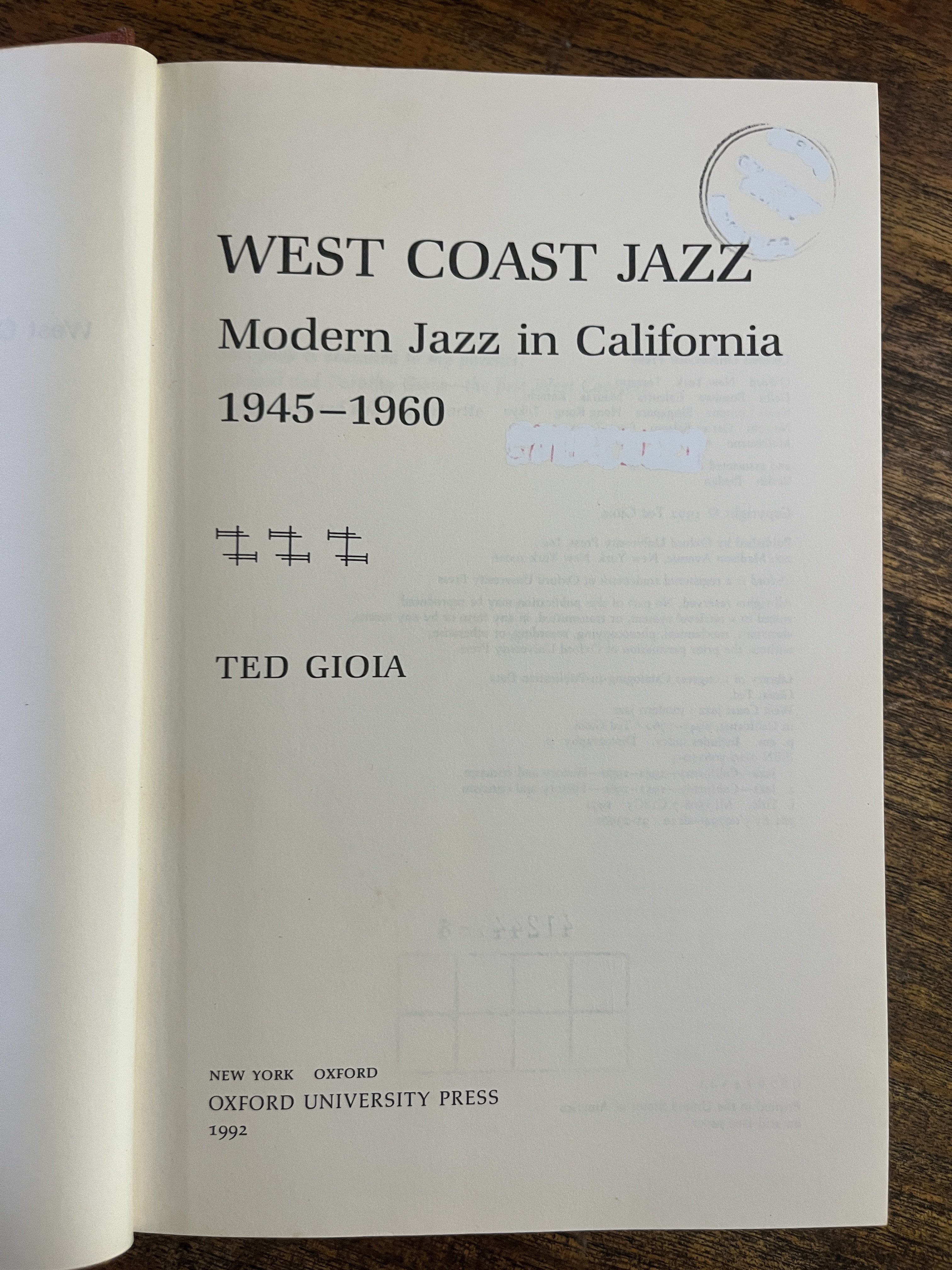 West Coast Jazz — Gioia, Ted