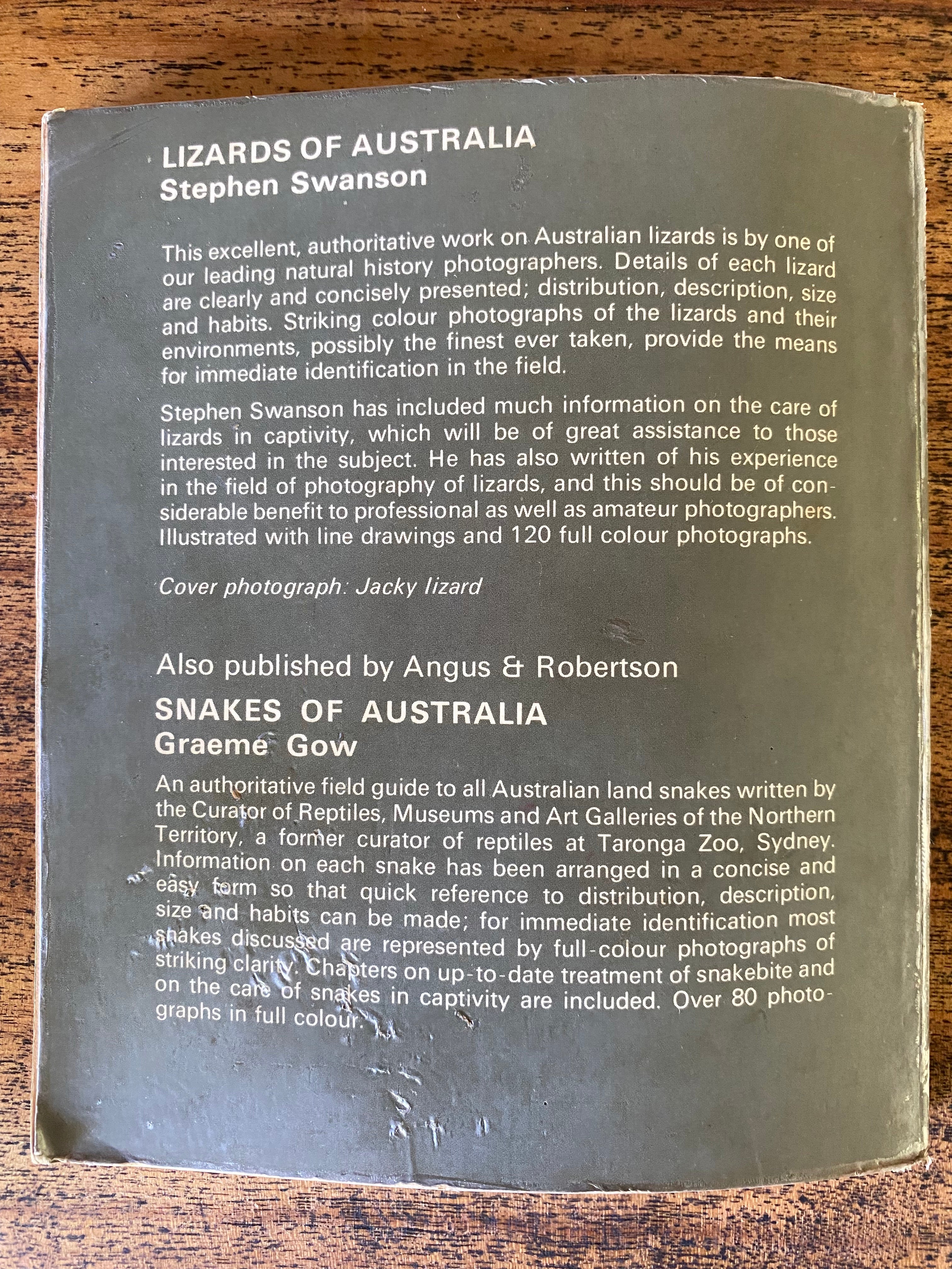 Lizards of Australia - Swanson, Stephen