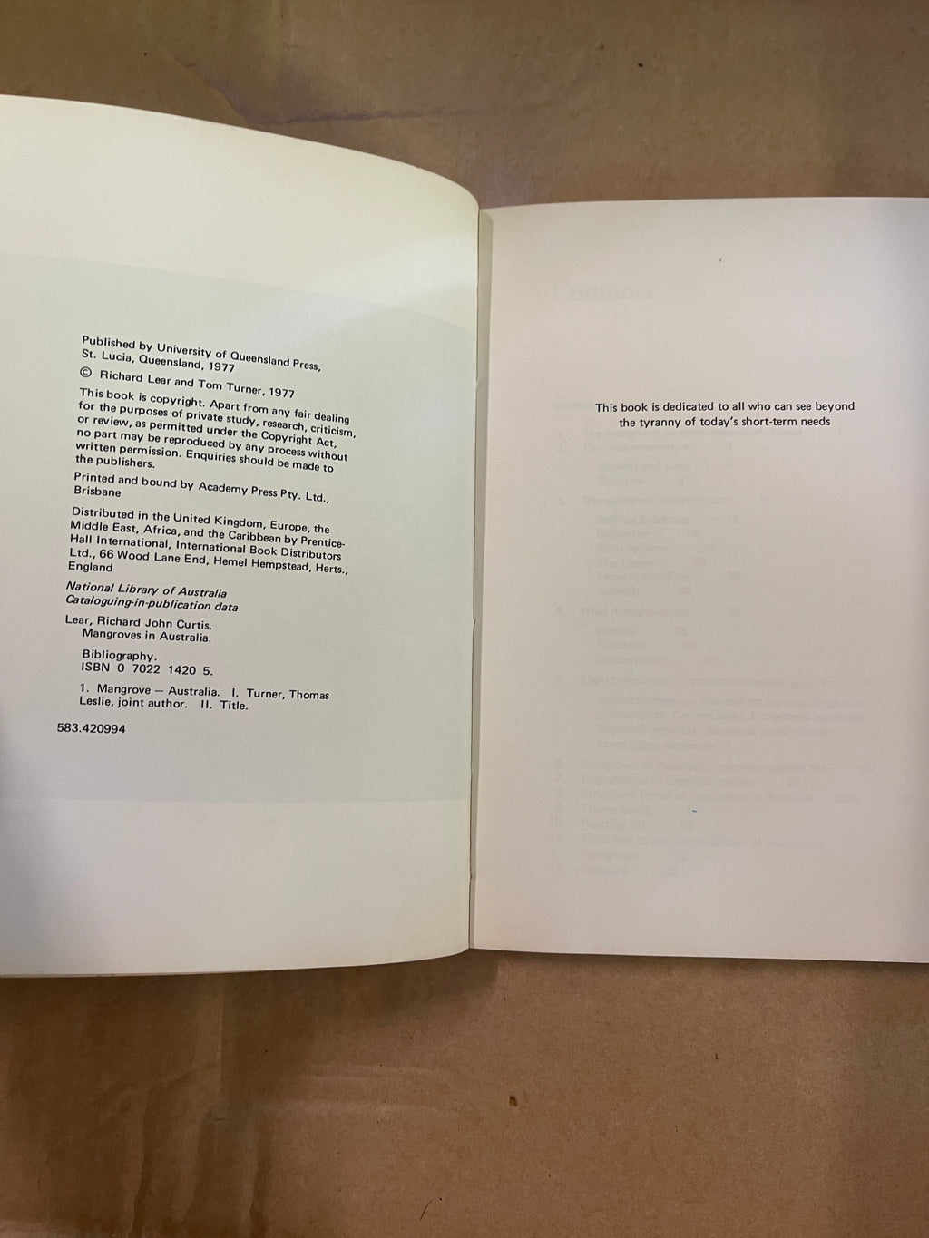 Mangroves of Australia — Lear, Richard & Turner, Tom