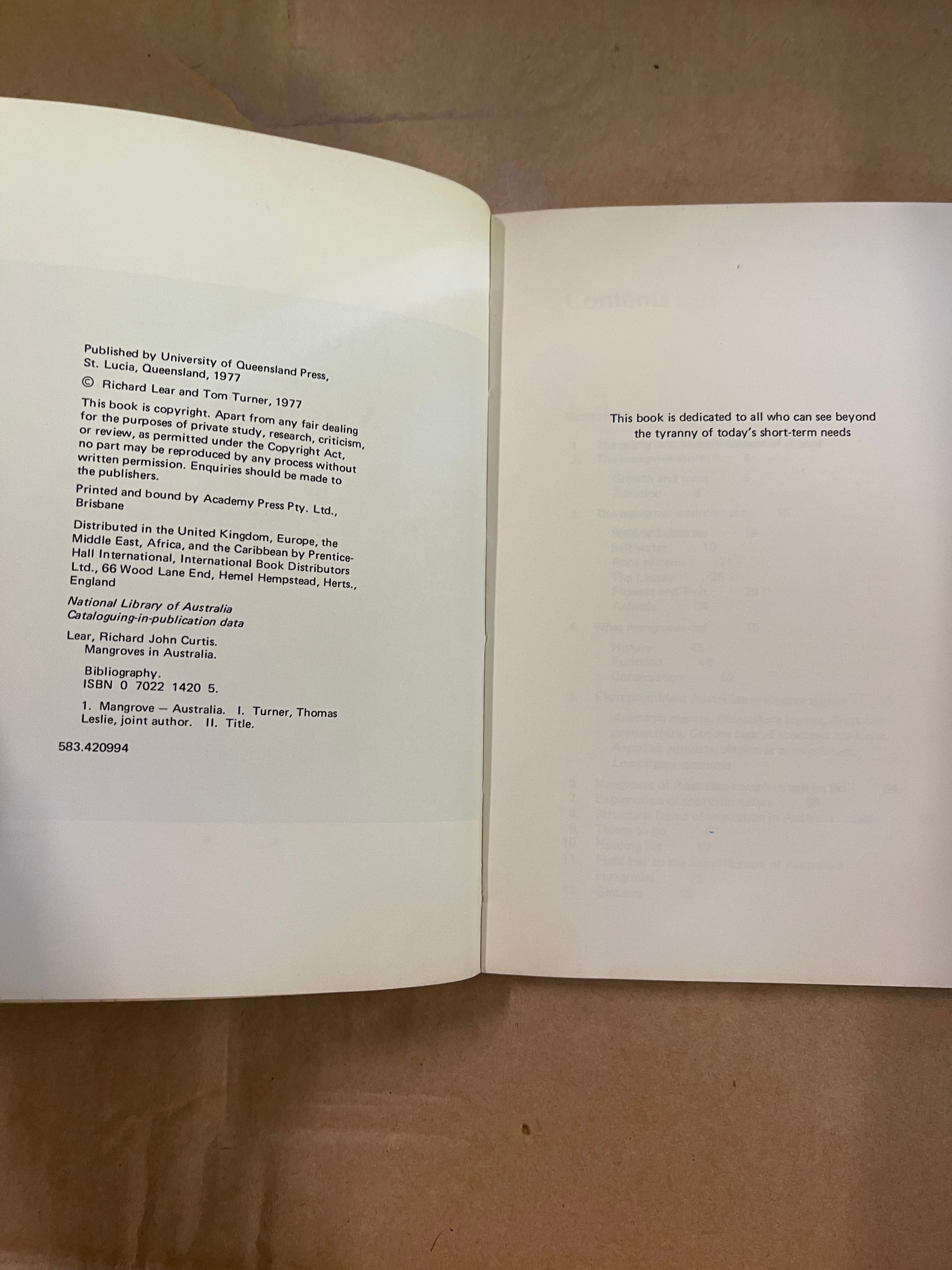 Mangroves of Australia — Lear, Richard & Turner, Tom