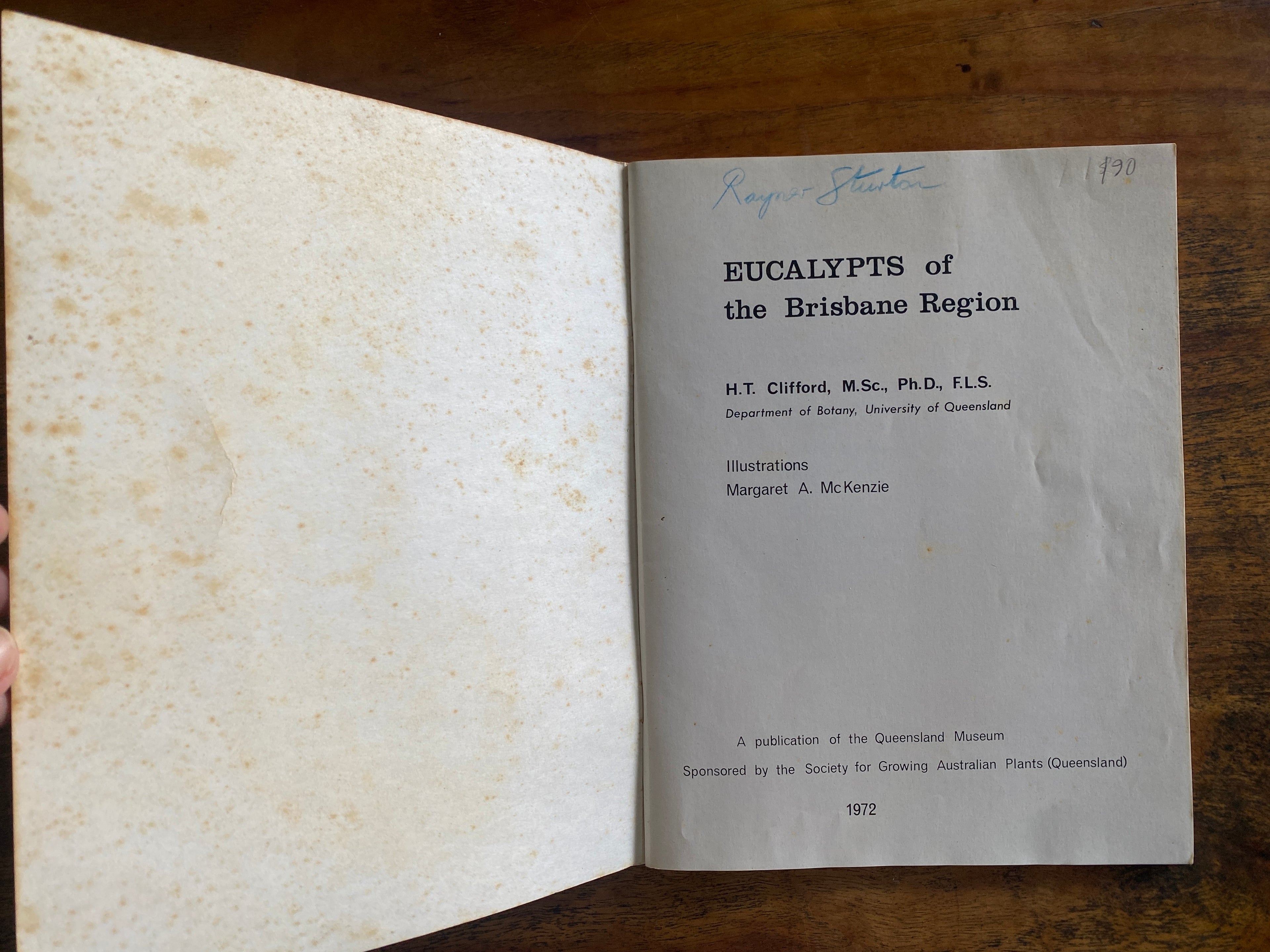 Eucalyptus of the Brisbane Region — Clifford, H. T.