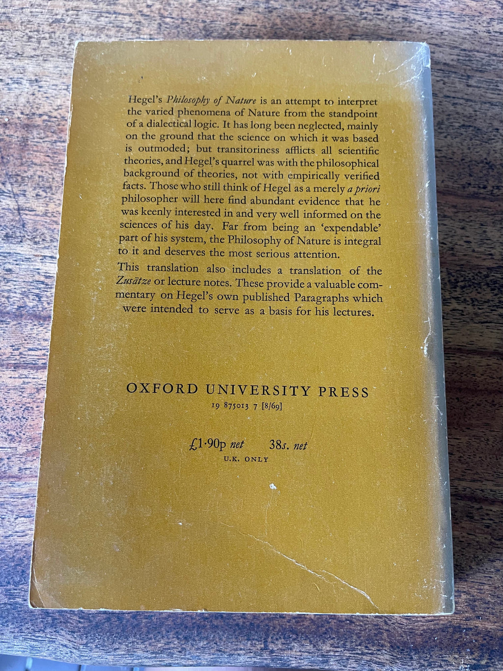 Hegel's Philosophy of Nature - Miller, A. V.