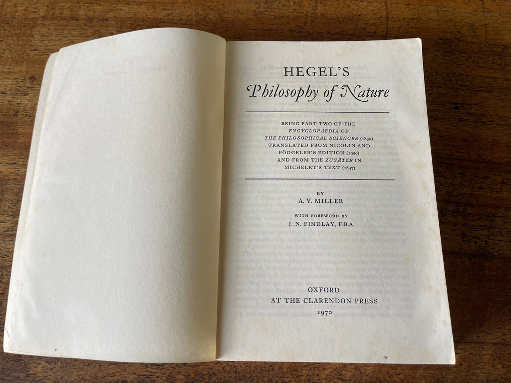 Hegel's Philosophy of Nature - Miller, A. V.