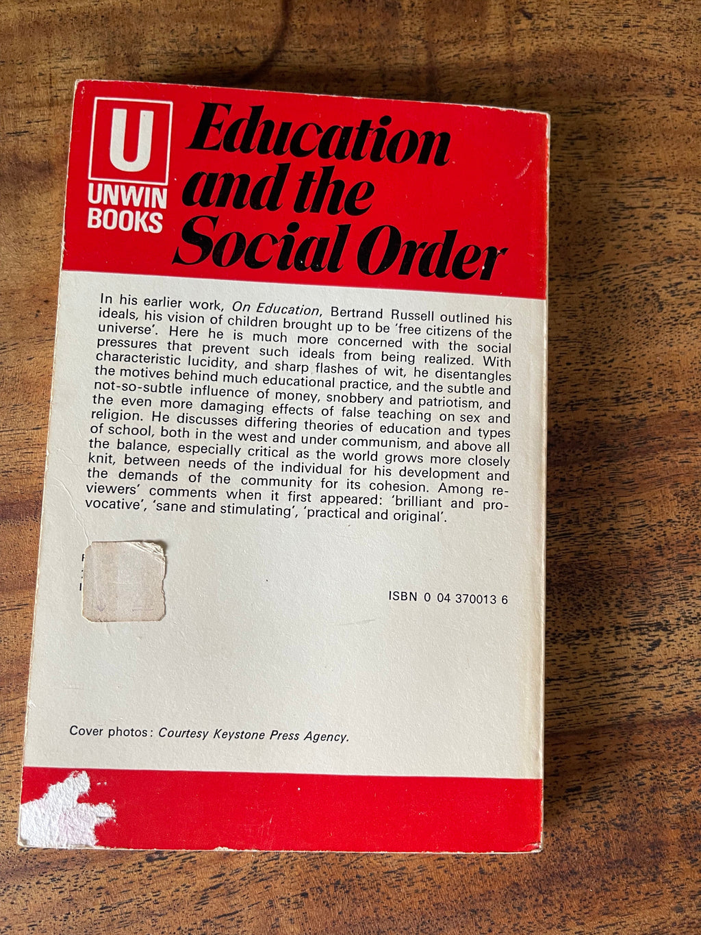 Education and the social order - Russell, Bertrand