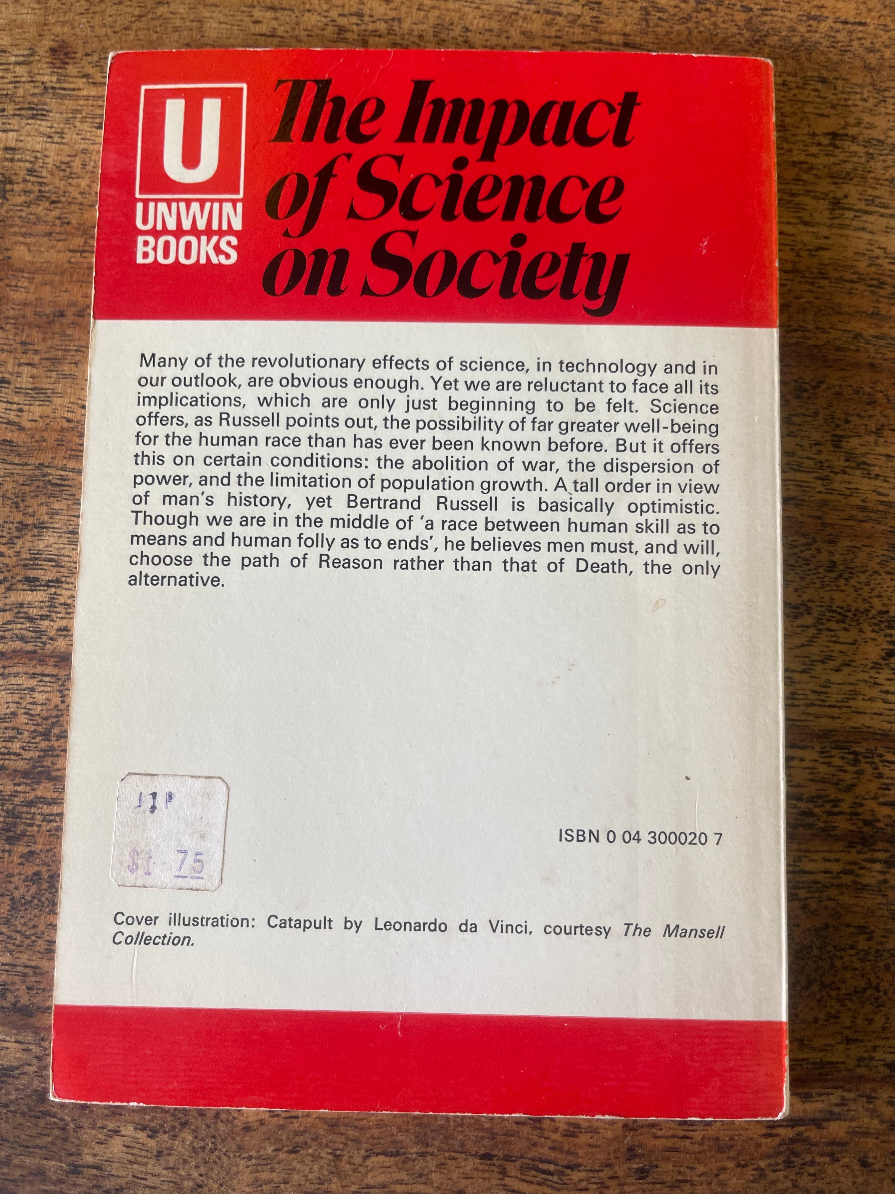 The Impact of science on Society - Russell, Bertrand