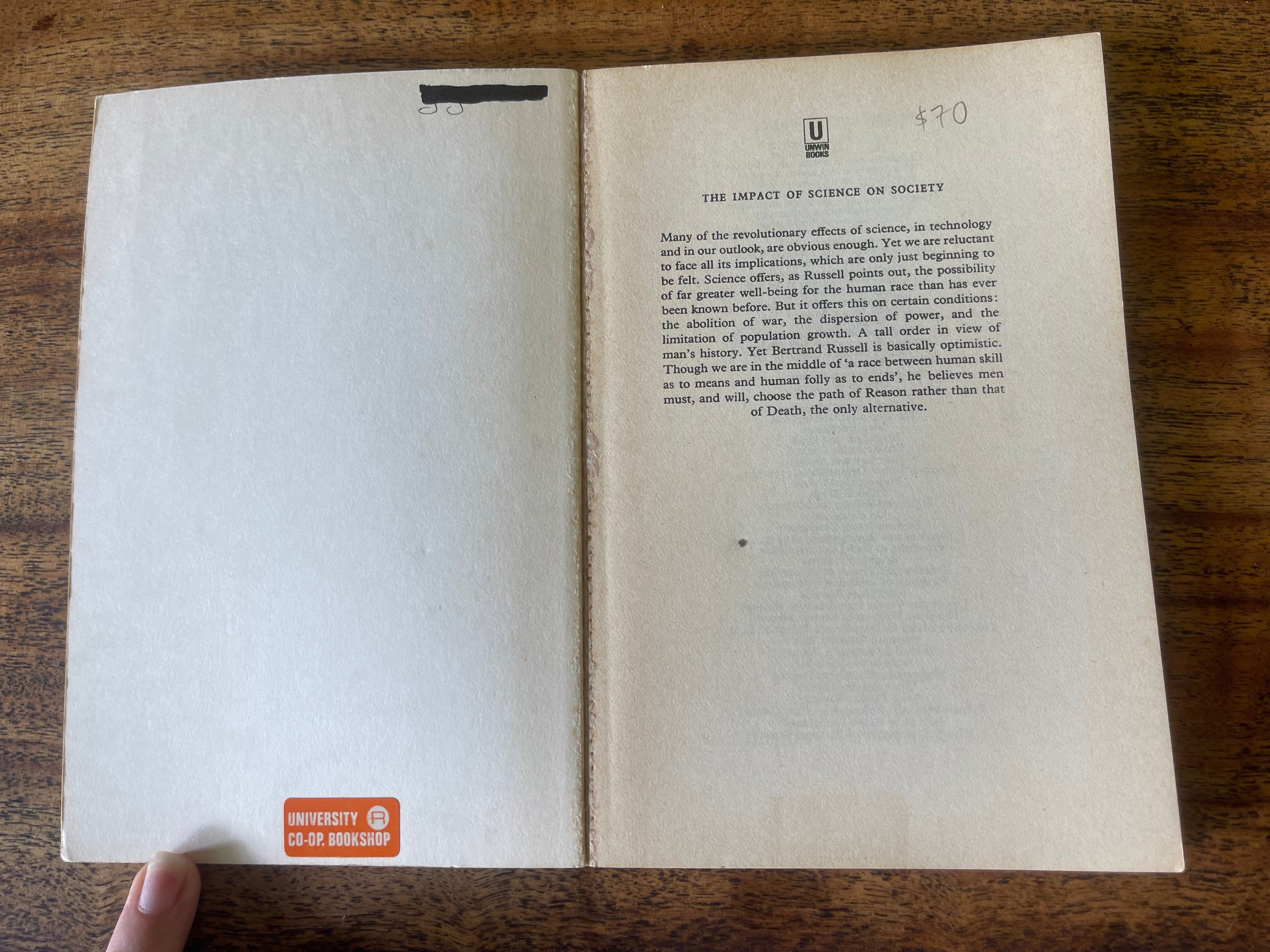 The Impact of science on Society - Russell, Bertrand